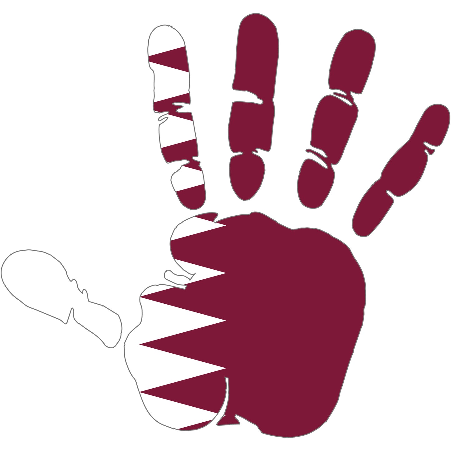 Aufkleber - Autoaufkleber - Katar - Heckscheibenaufkleber