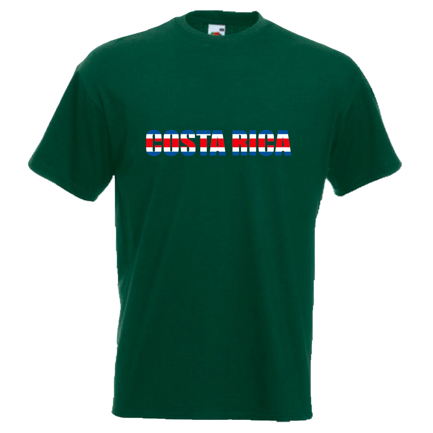 INDIGOS UG - T-Shirt Herren - Costa Rica - Schriftzug - Fussball