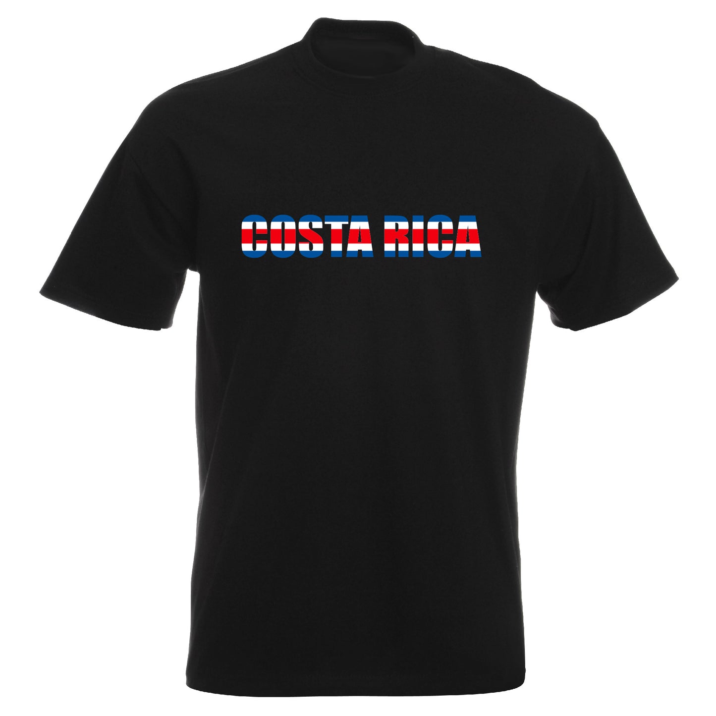 INDIGOS UG - T-Shirt Herren - Costa Rica - Schriftzug - Fussball