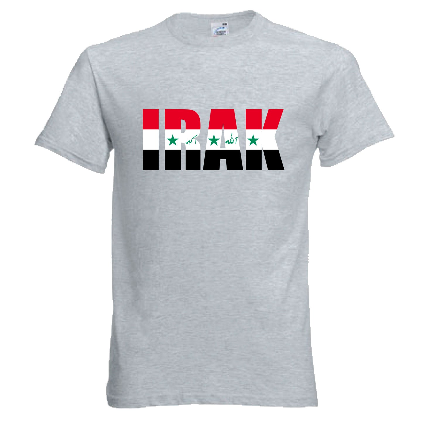 INDIGOS UG - T-Shirt Herren - Irak - Schriftzug - Fussball