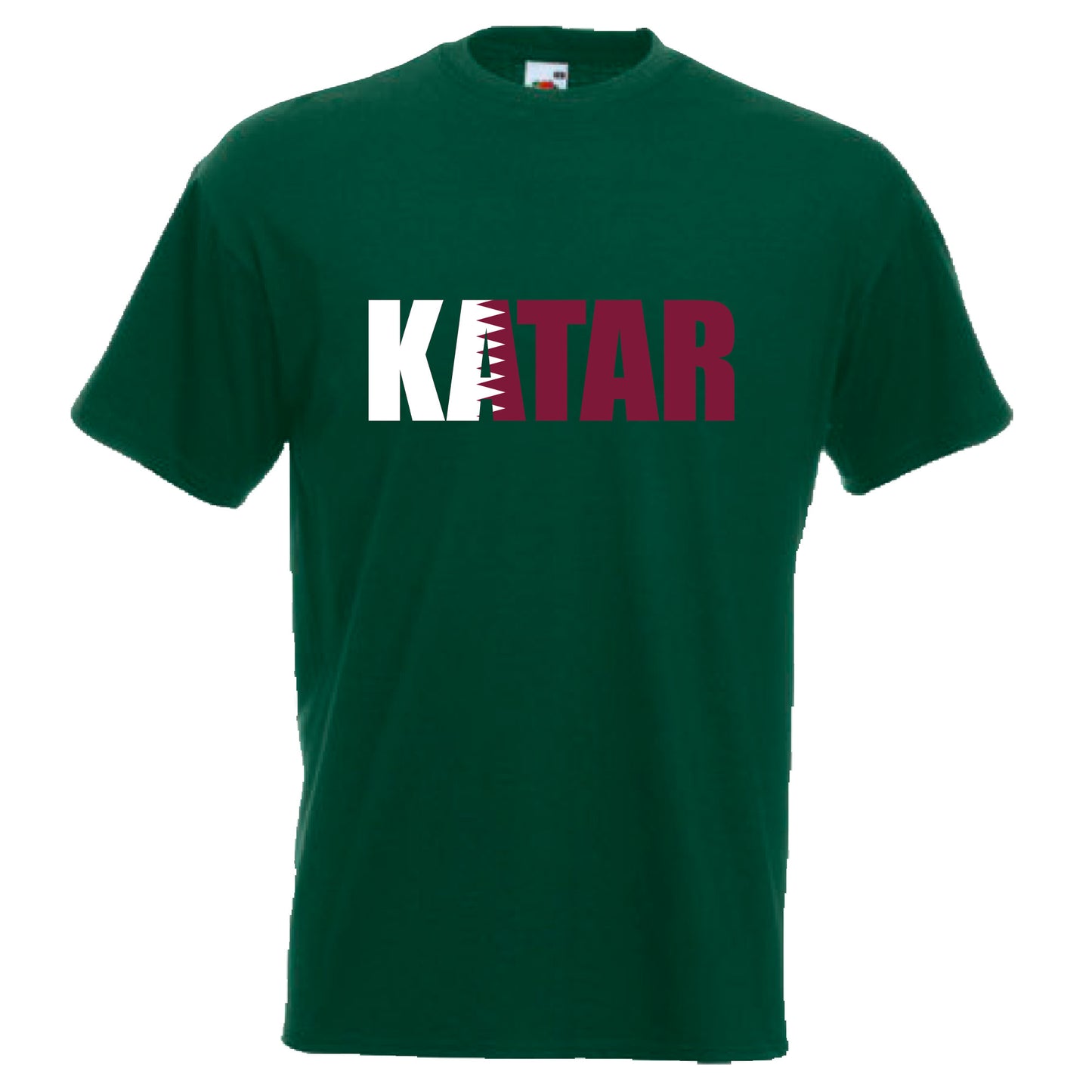 INDIGOS UG - T-Shirt Herren - Katar - Schriftzug - Fussball