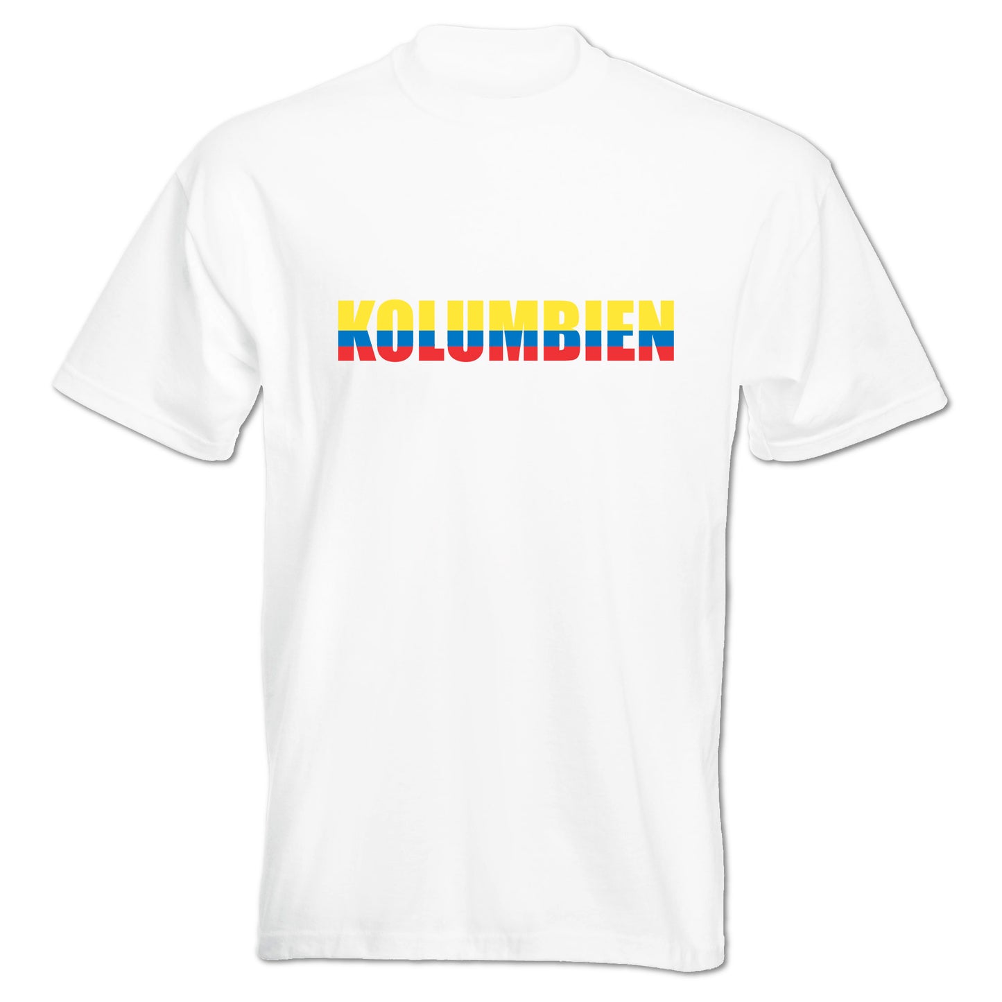 INDIGOS UG - T-Shirt Herren - Kolumbien - Schriftzug - Fussball
