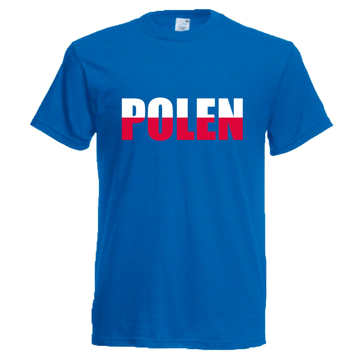 INDIGOS UG - T-Shirt Herren - Polen - Schriftzug - Fussball