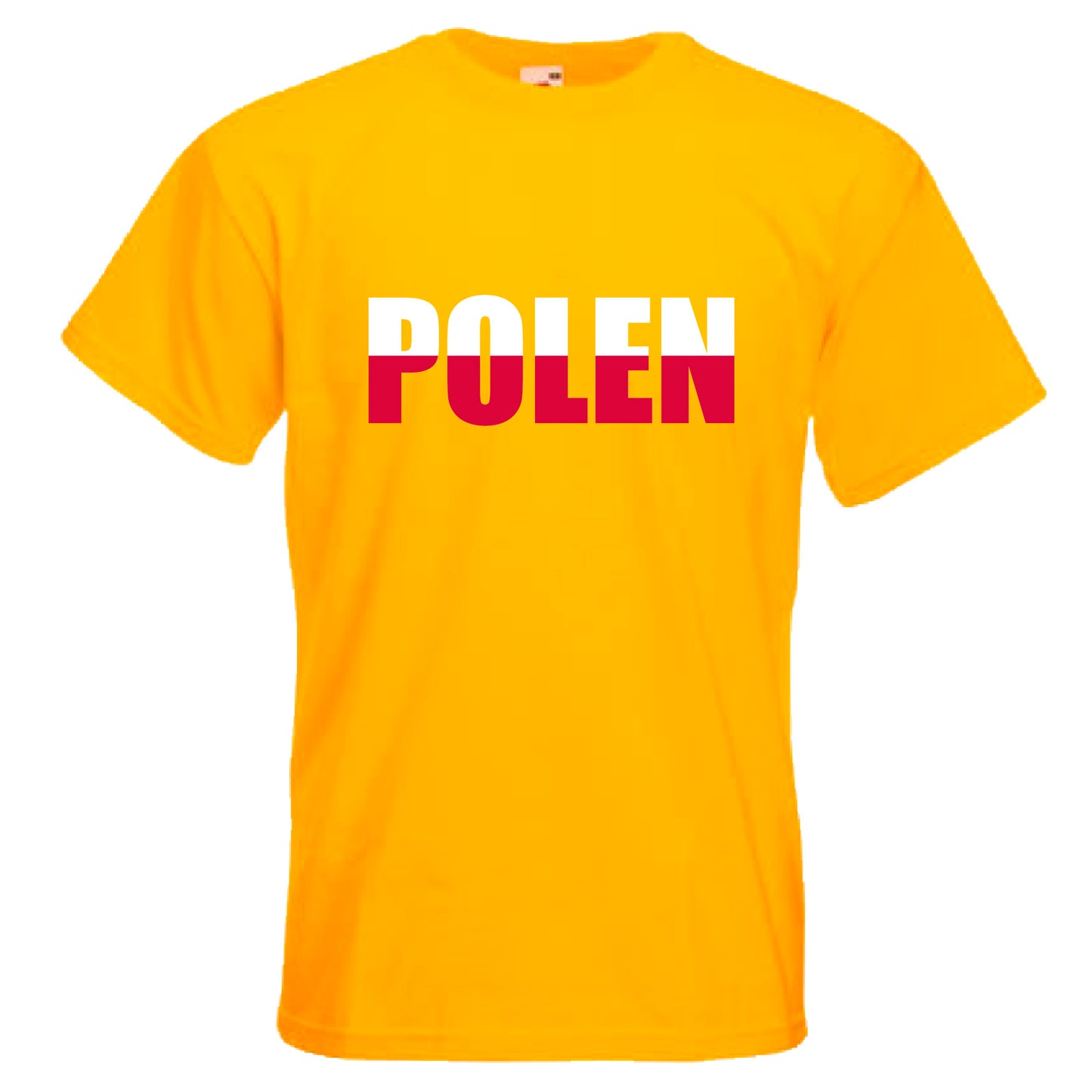 INDIGOS UG - T-Shirt Herren - Polen - Schriftzug - Fussball