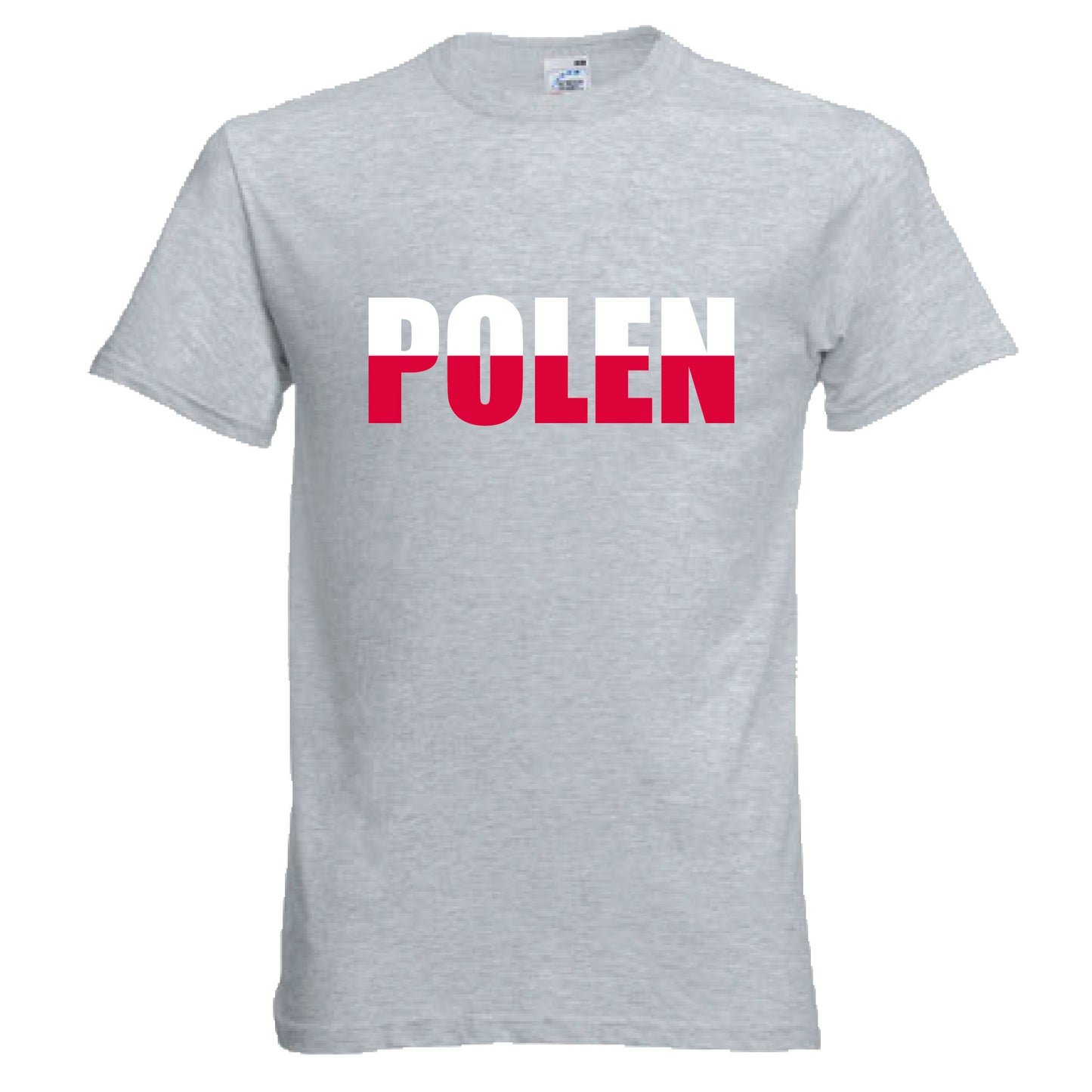 INDIGOS UG - T-Shirt Herren - Polen - Schriftzug - Fussball