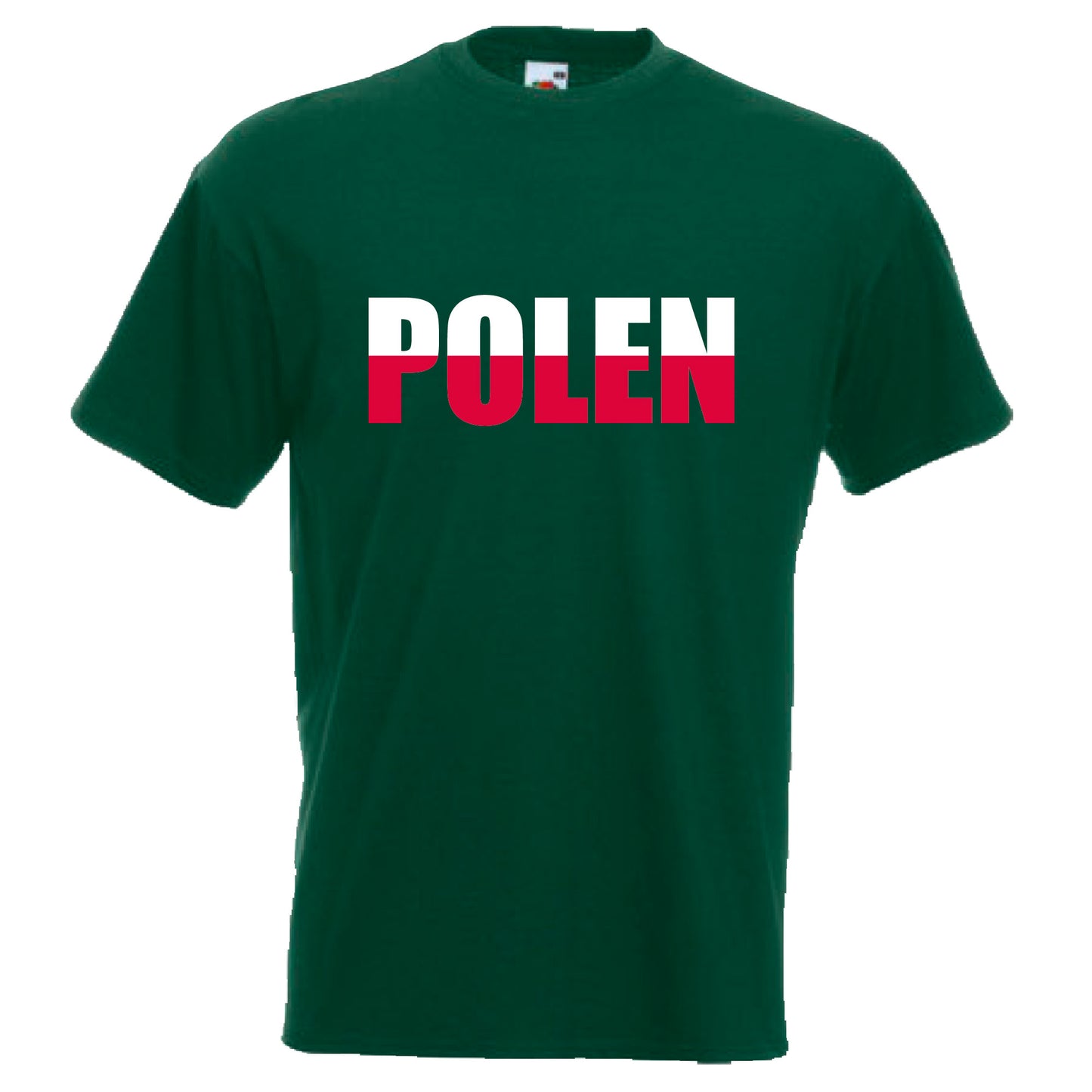 INDIGOS UG - T-Shirt Herren - Polen - Schriftzug - Fussball