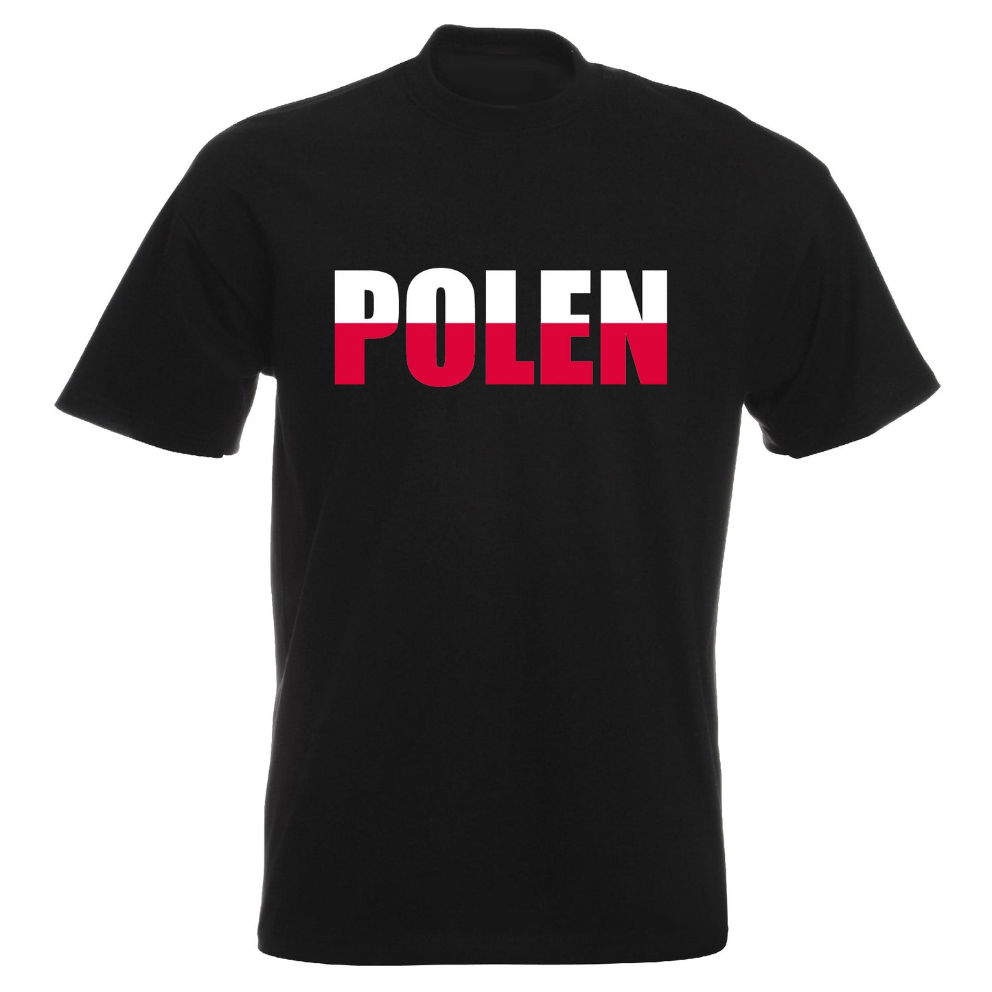 INDIGOS UG - T-Shirt Herren - Polen - Schriftzug - Fussball