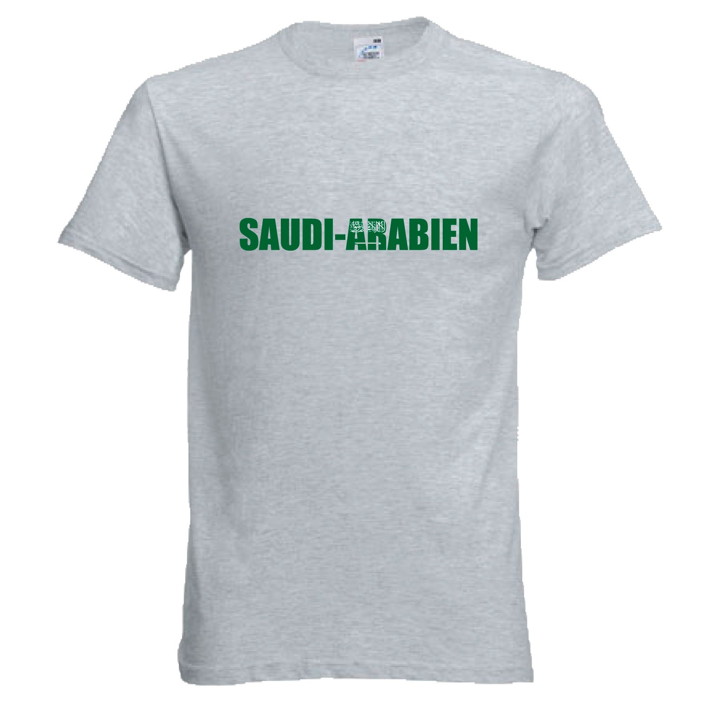INDIGOS UG - T-Shirt Herren - Saudi-Arabien - Schriftzug - Fussball