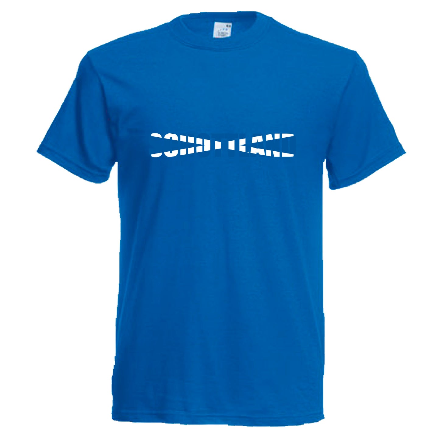 INDIGOS UG - T-Shirt Herren - Schottland - Schriftzug - Fussball