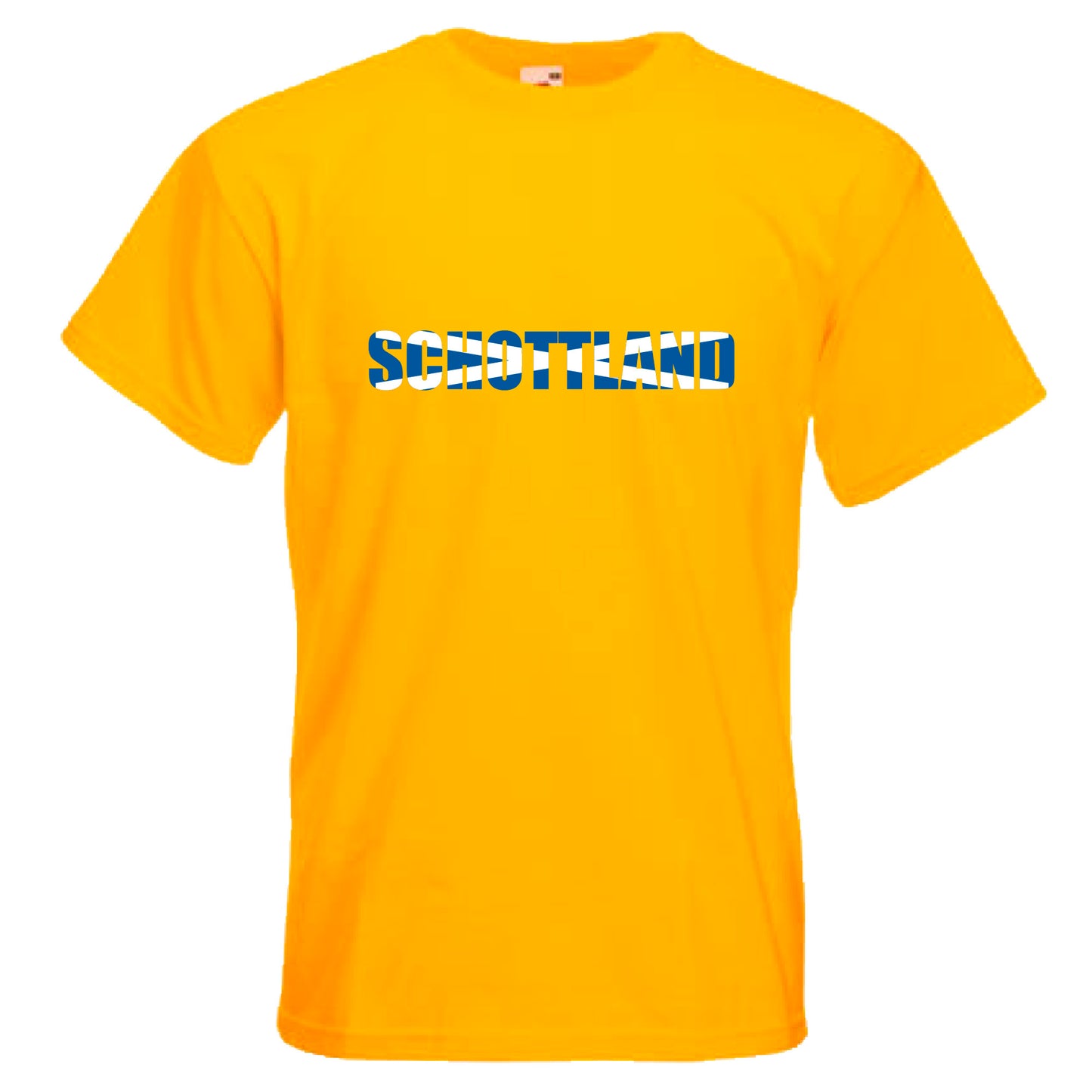 INDIGOS UG - T-Shirt Herren - Schottland - Schriftzug - Fussball
