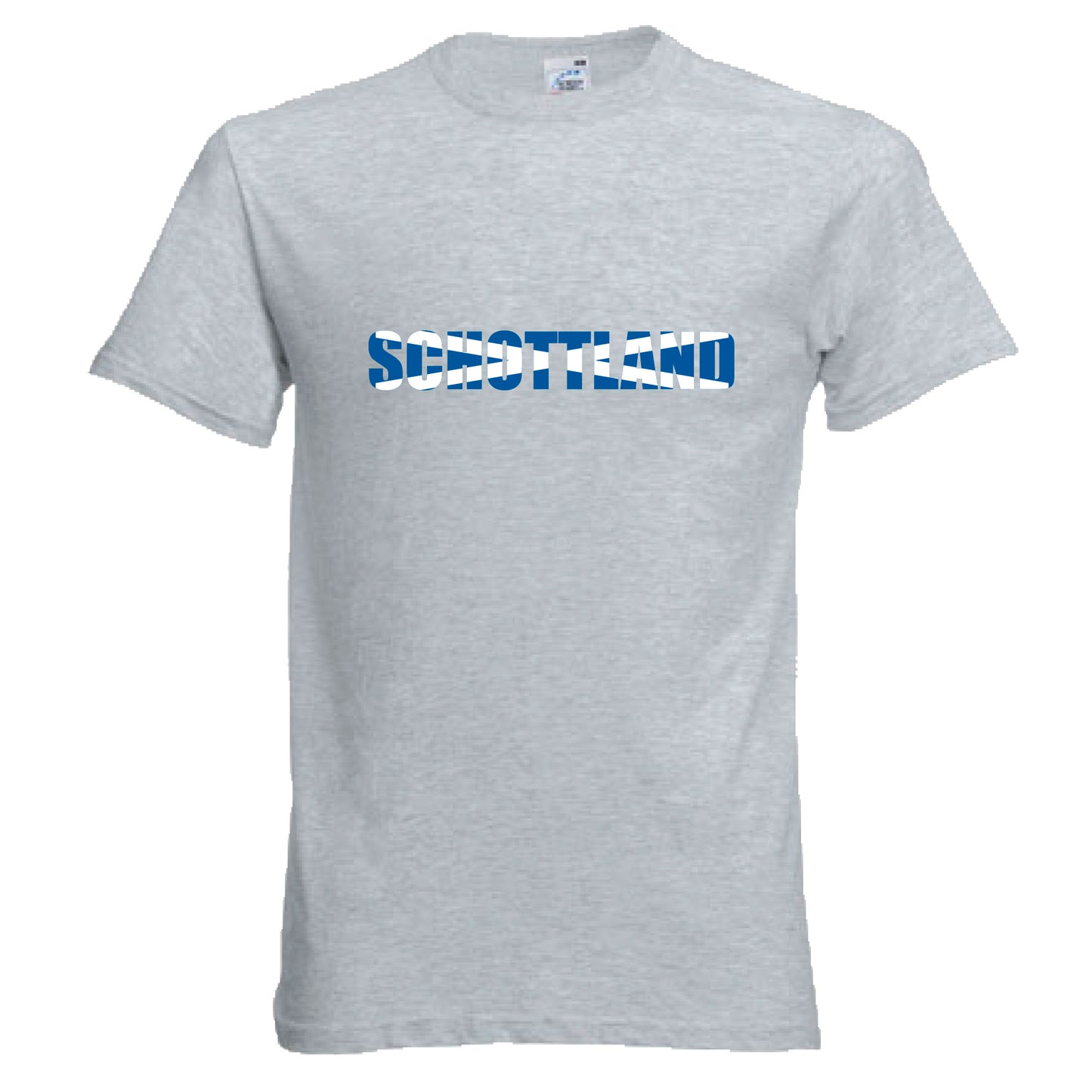 INDIGOS UG - T-Shirt Herren - Schottland - Schriftzug - Fussball