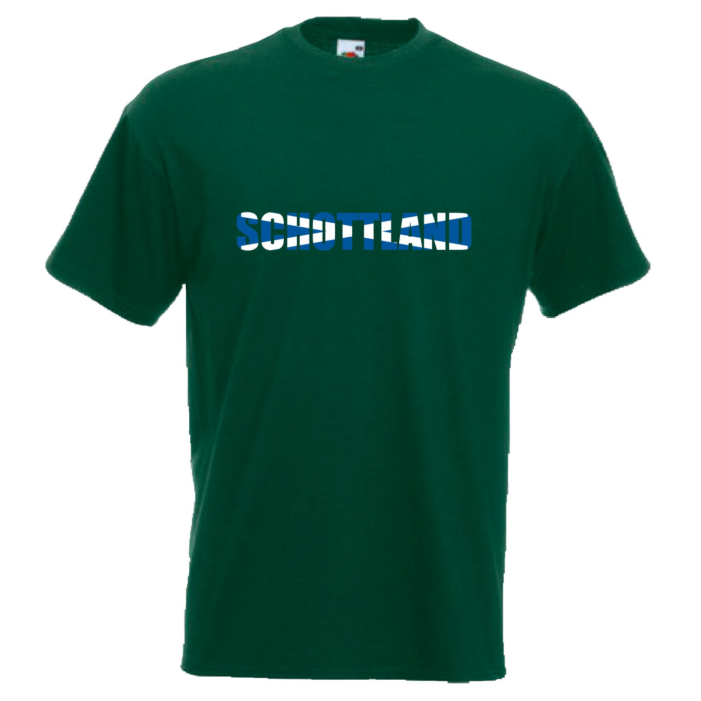 INDIGOS UG - T-Shirt Herren - Schottland - Schriftzug - Fussball