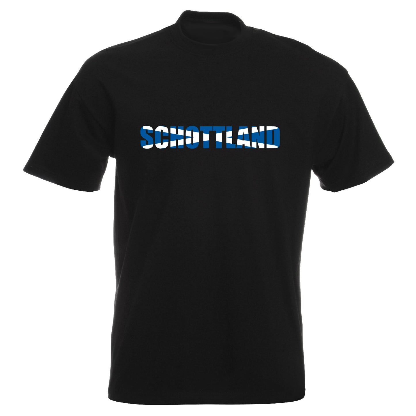 INDIGOS UG - T-Shirt Herren - Schottland - Schriftzug - Fussball