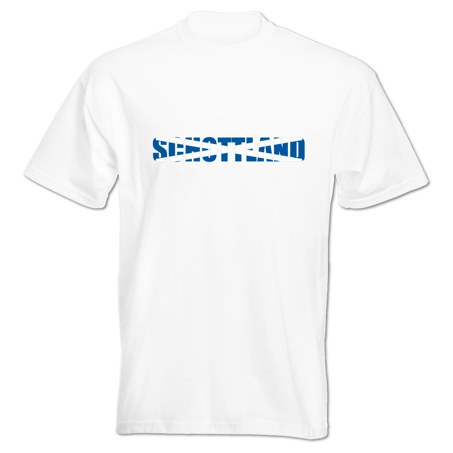 INDIGOS UG - T-Shirt Herren - Schottland - Schriftzug - Fussball