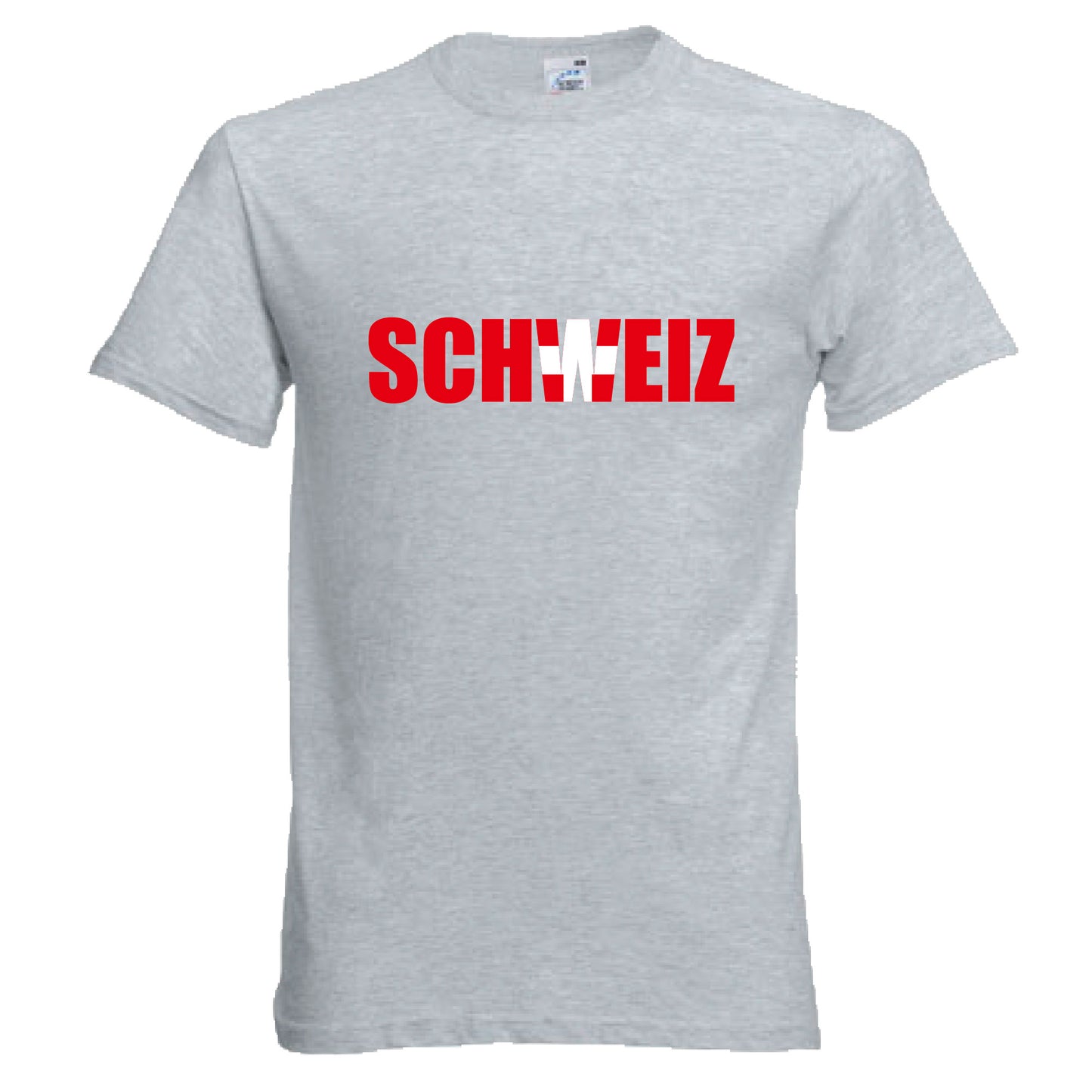 INDIGOS UG - T-Shirt Herren - Schweiz - Schriftzug - Fussball