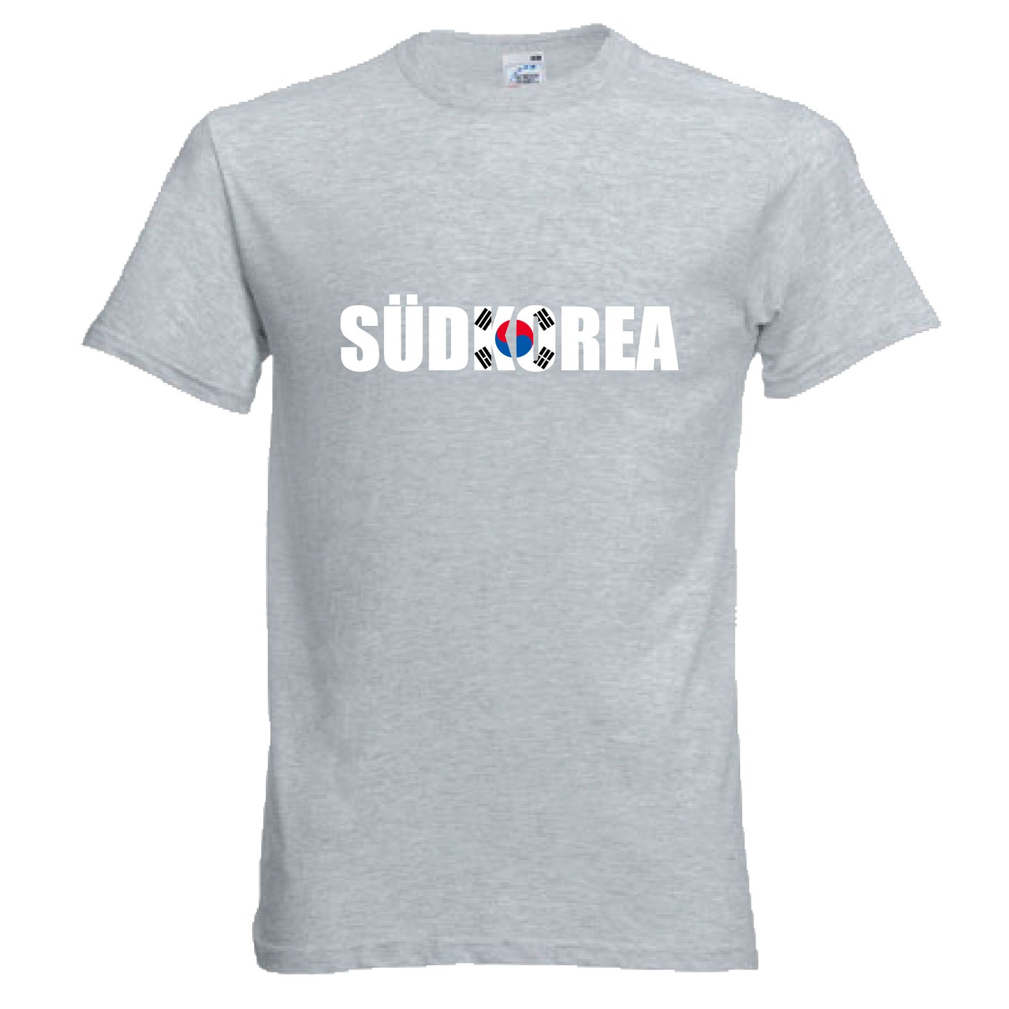 INDIGOS UG - T-Shirt Herren - Südkorea - Schriftzug - Fussball