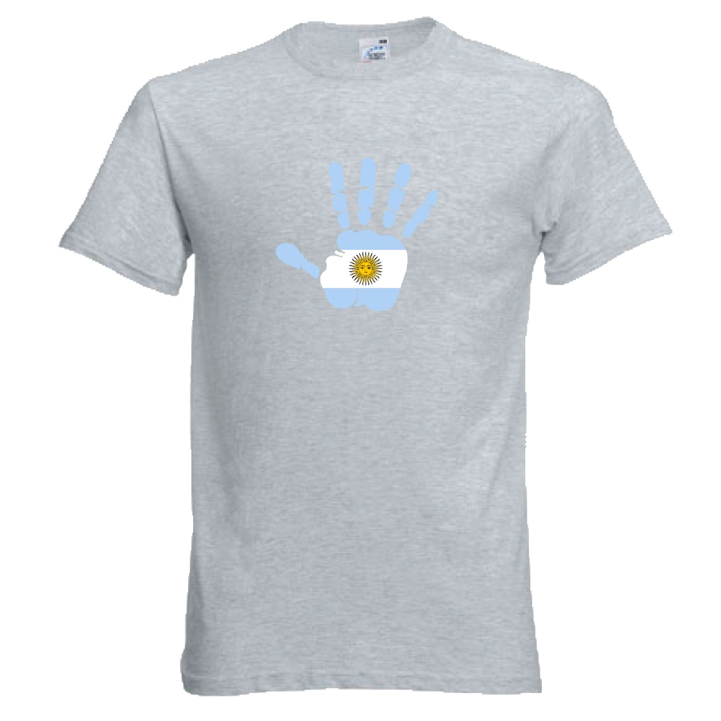 INDIGOS UG - T-Shirt Herren - Argentinien - Hand - Fussball