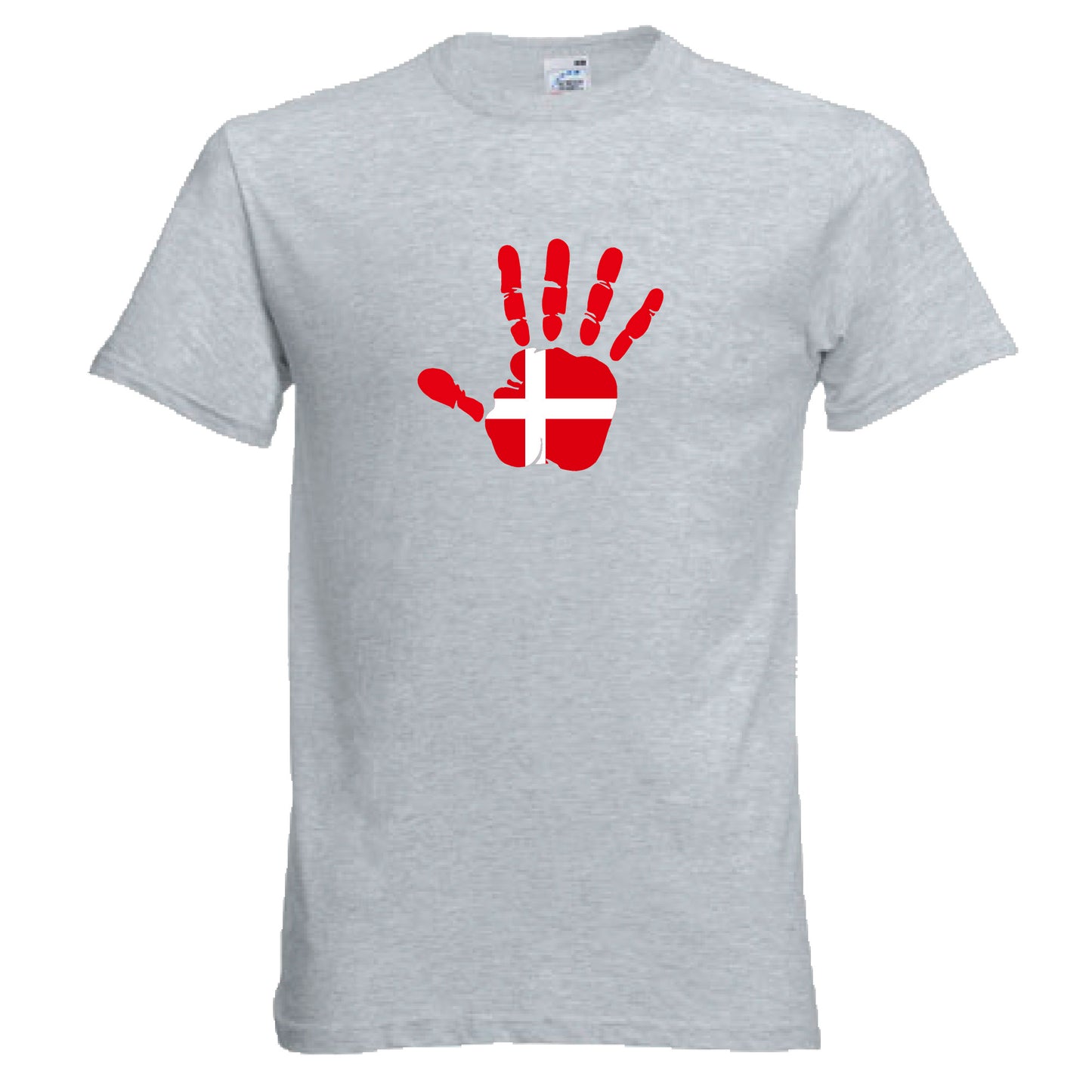 INDIGOS UG - T-Shirt Herren - Dänemark - Hand - Fussball