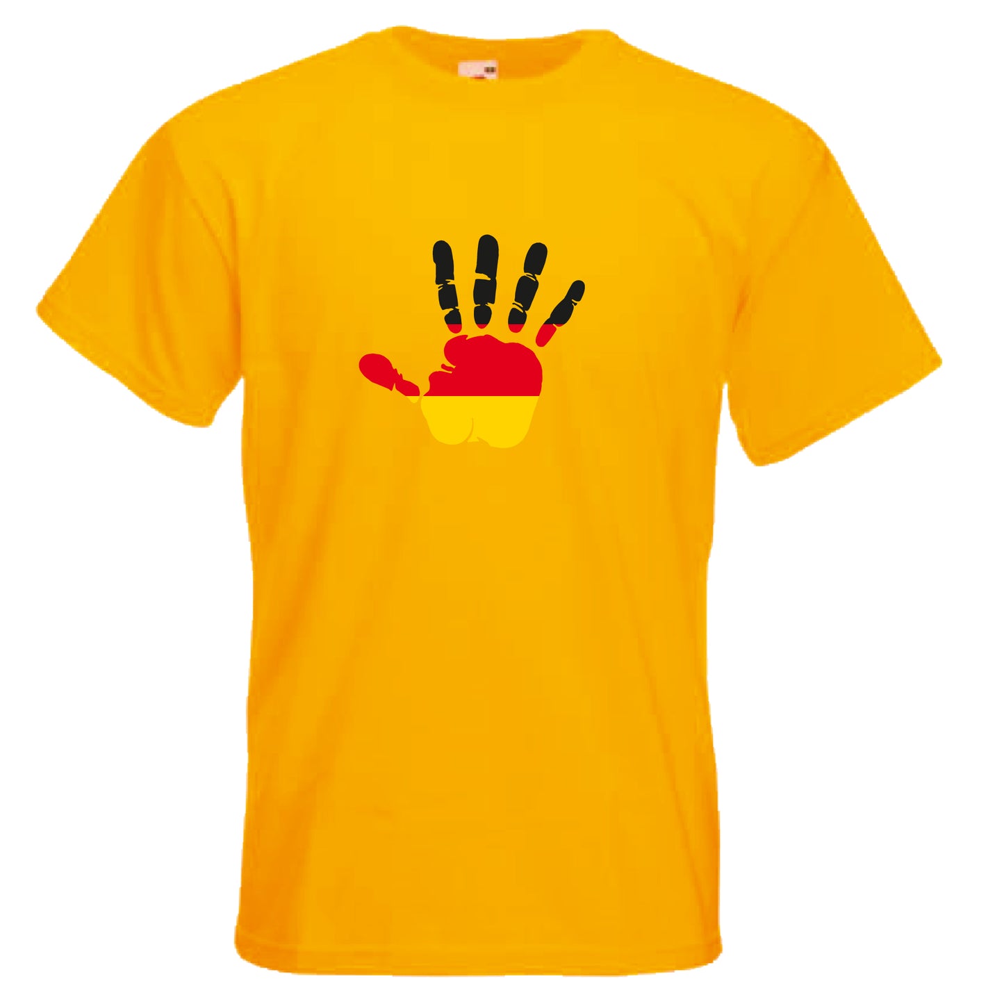 INDIGOS UG - T-Shirt Herren - Deutschland - Hand - Fussball
