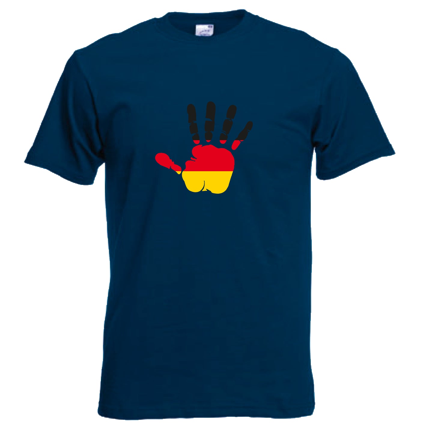 INDIGOS UG - T-Shirt Herren - Deutschland - Hand - Fussball