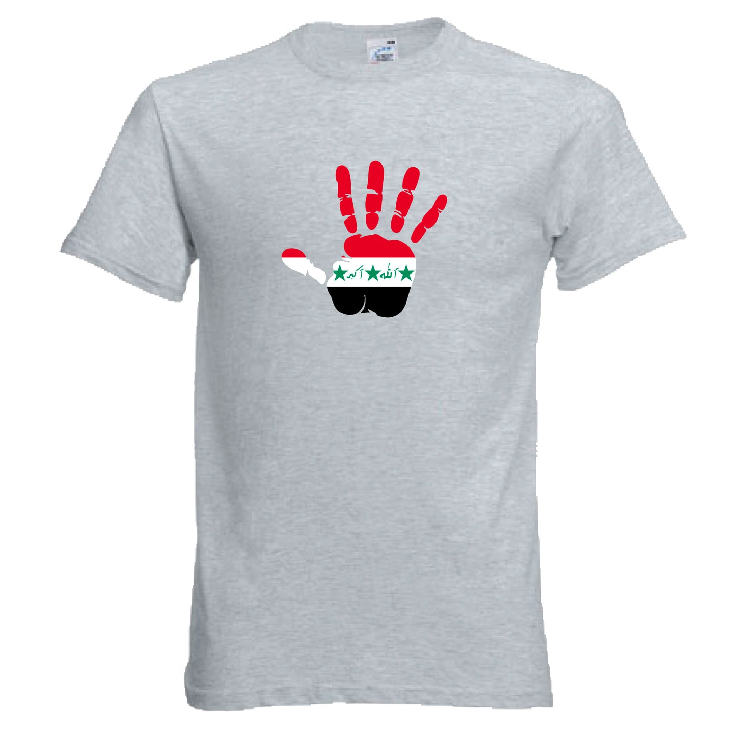 INDIGOS UG - T-Shirt Herren - Irak - Hand - Fussball