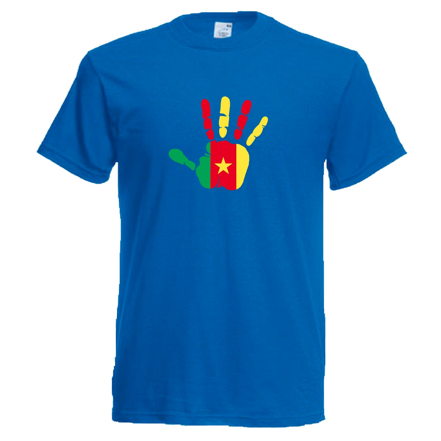 INDIGOS UG - T-Shirt Herren - Kamerun - Hand - Fussball