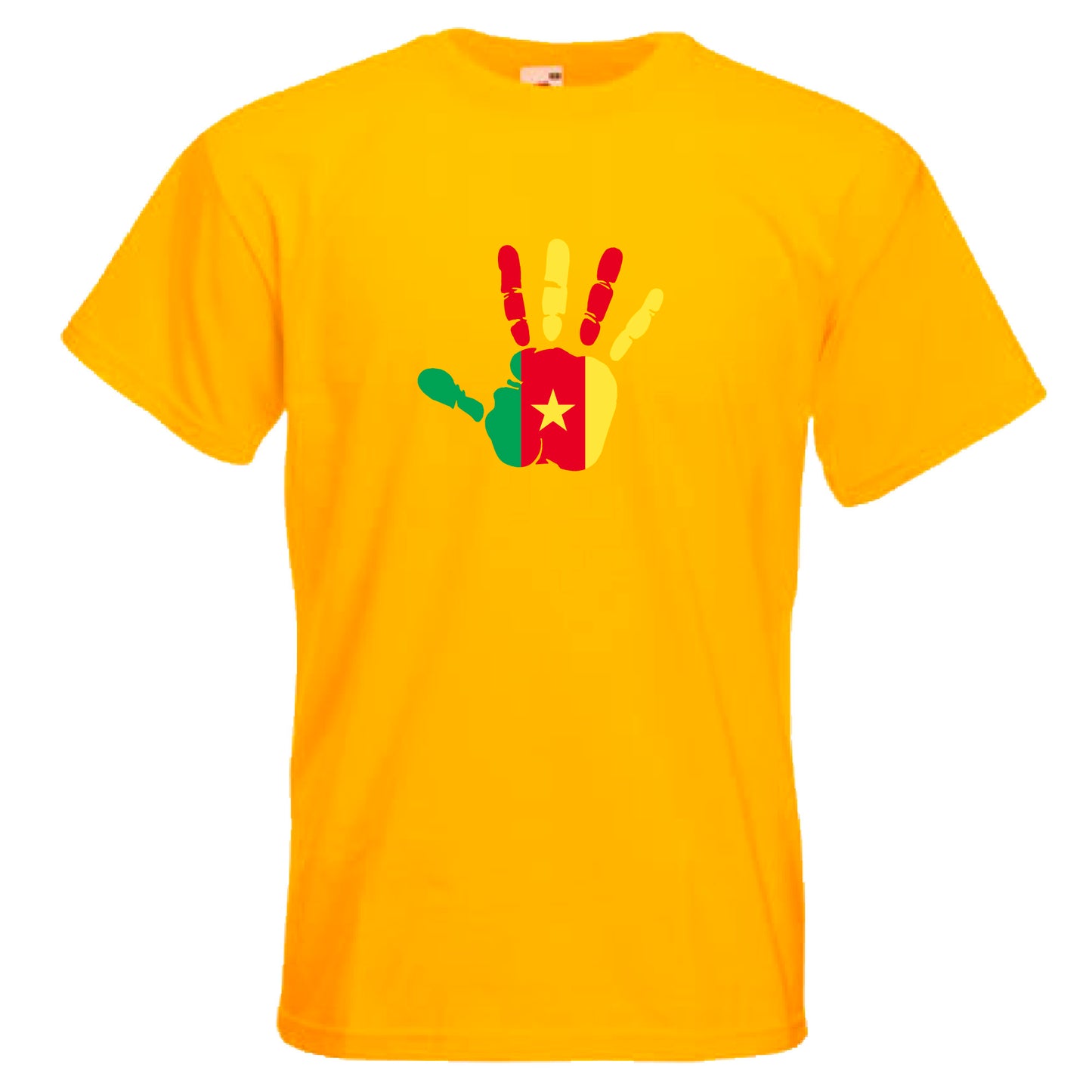 INDIGOS UG - T-Shirt Herren - Kamerun - Hand - Fussball