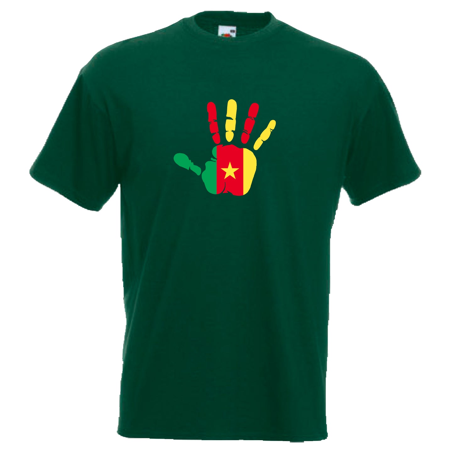 INDIGOS UG - T-Shirt Herren - Kamerun - Hand - Fussball