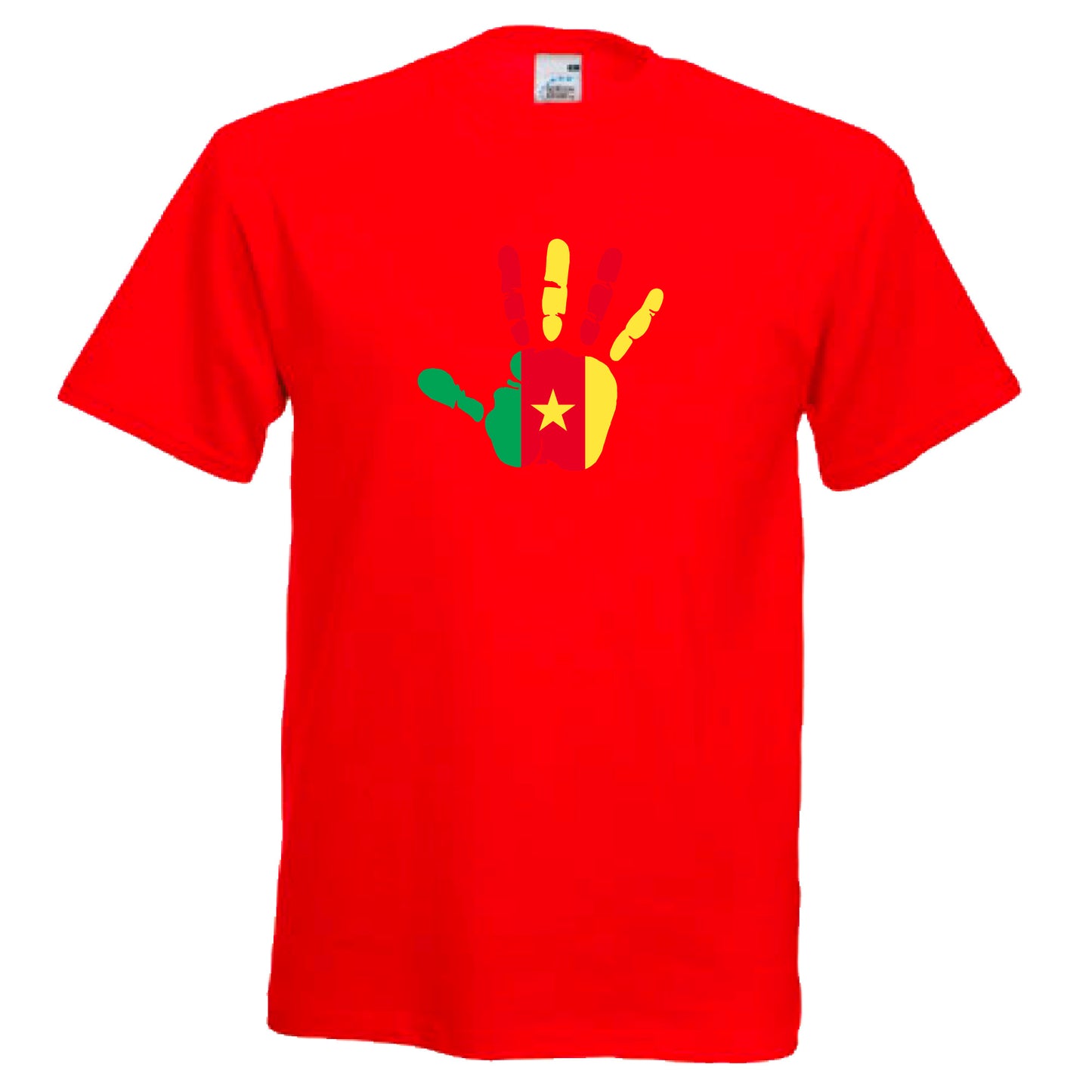 INDIGOS UG - T-Shirt Herren - Kamerun - Hand - Fussball