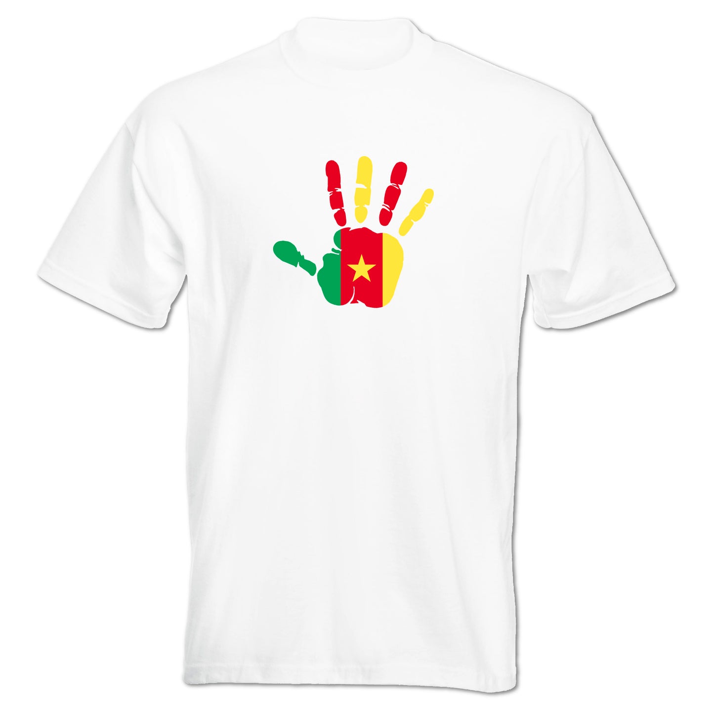 INDIGOS UG - T-Shirt Herren - Kamerun - Hand - Fussball
