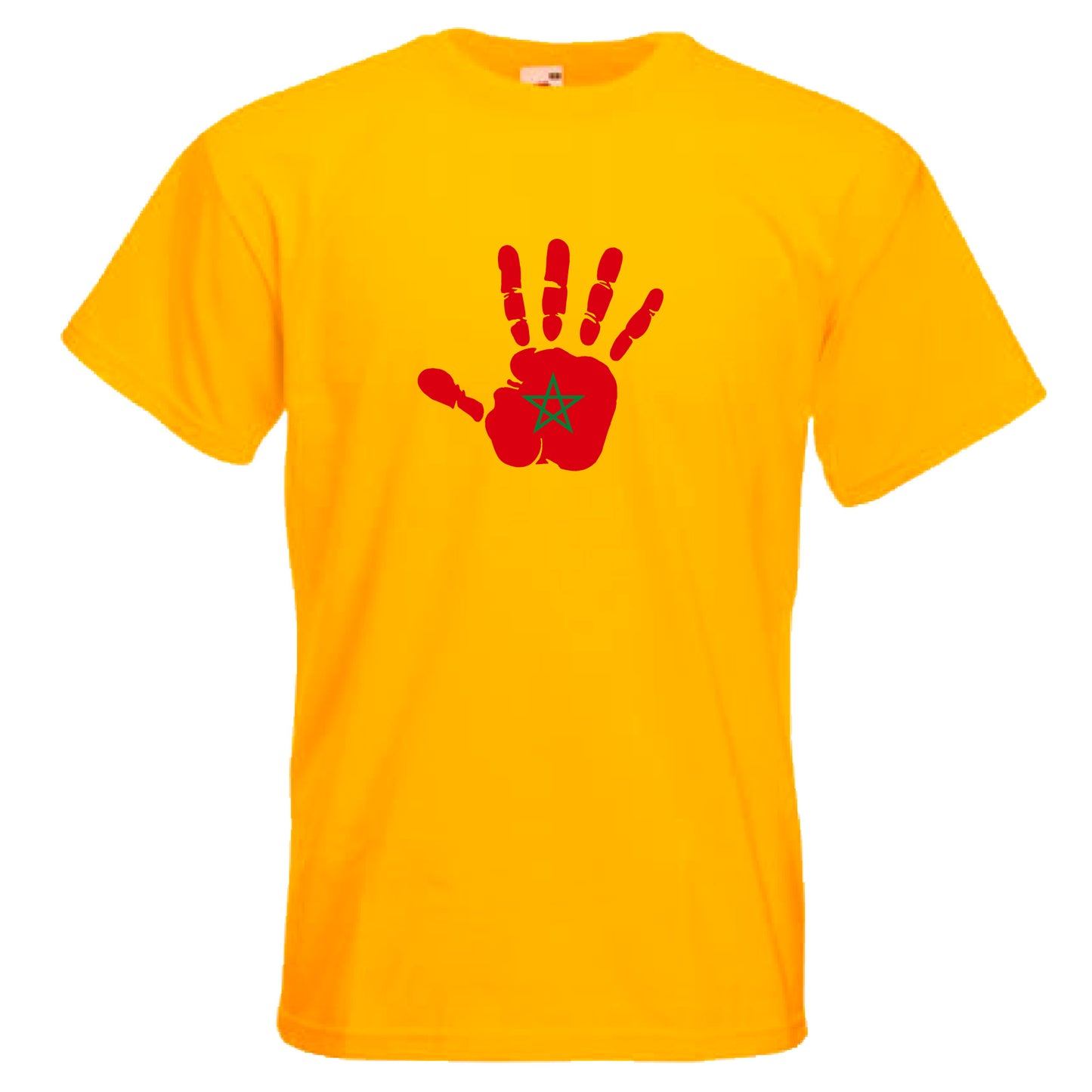 INDIGOS UG - T-Shirt Herren - Marokko - Hand - Fussball