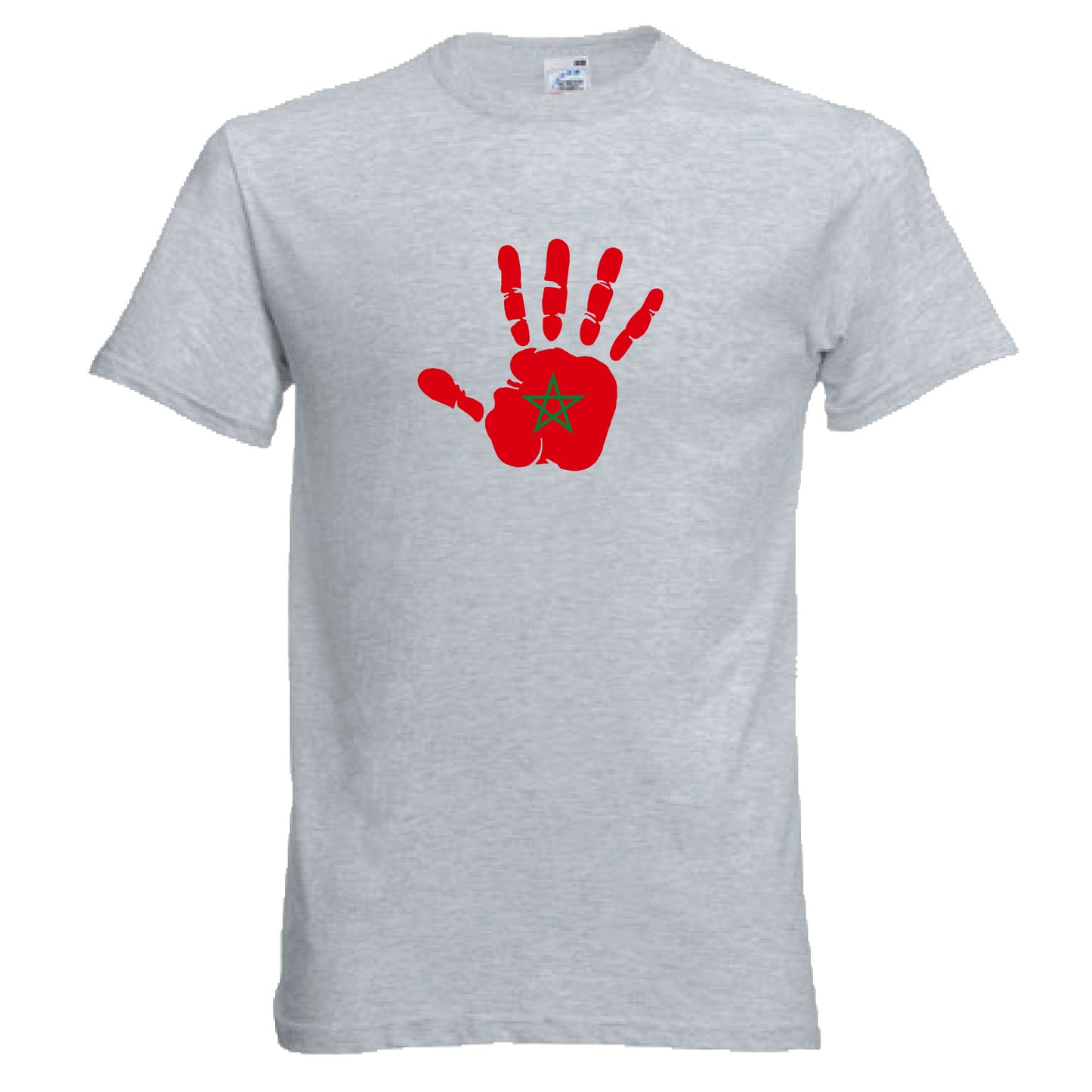 INDIGOS UG - T-Shirt Herren - Marokko - Hand - Fussball