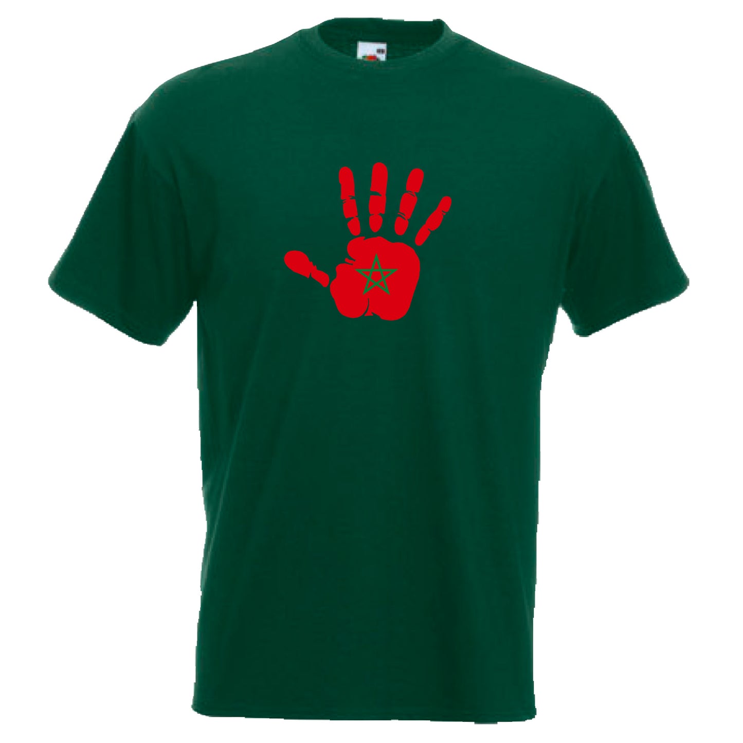 INDIGOS UG - T-Shirt Herren - Marokko - Hand - Fussball