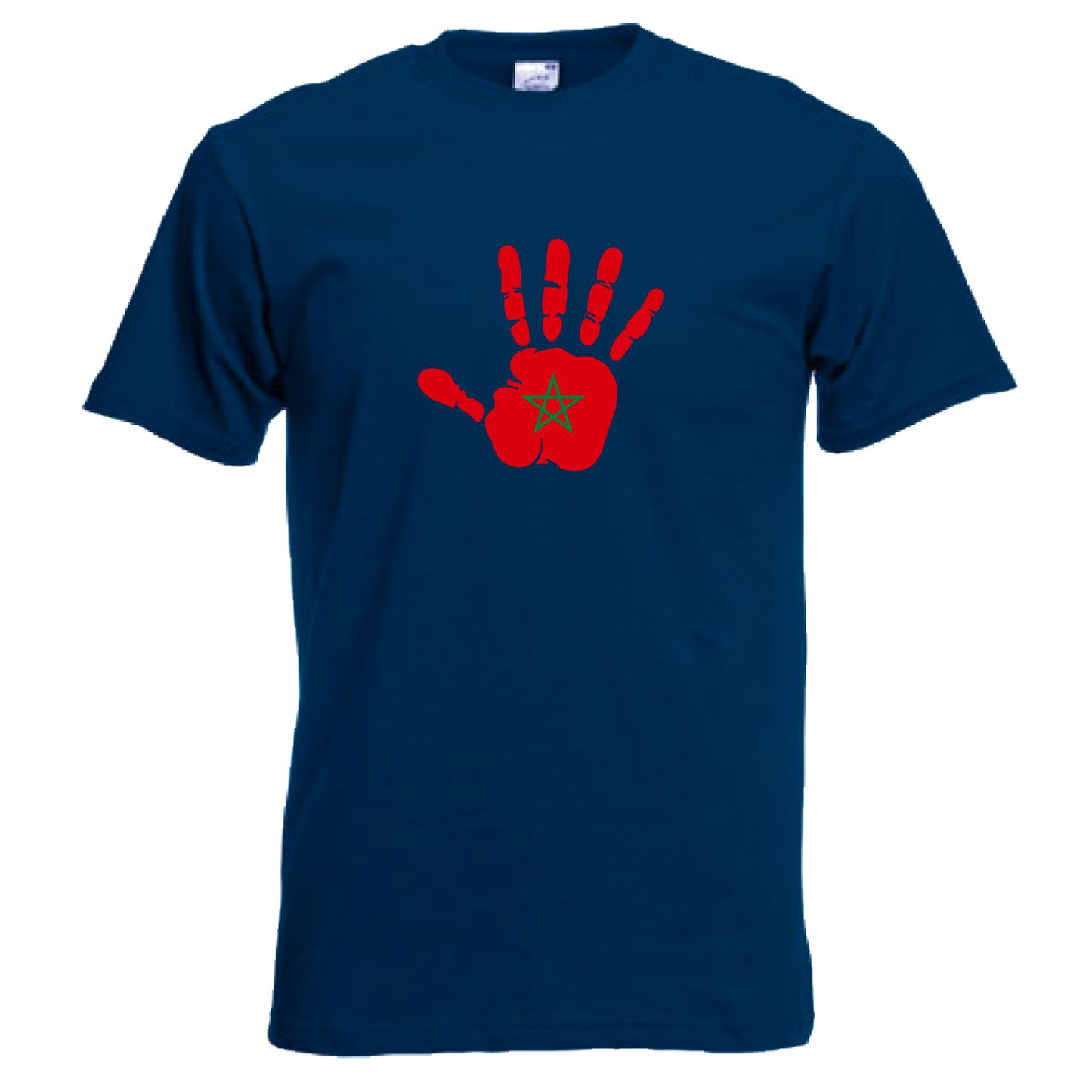 INDIGOS UG - T-Shirt Herren - Marokko - Hand - Fussball