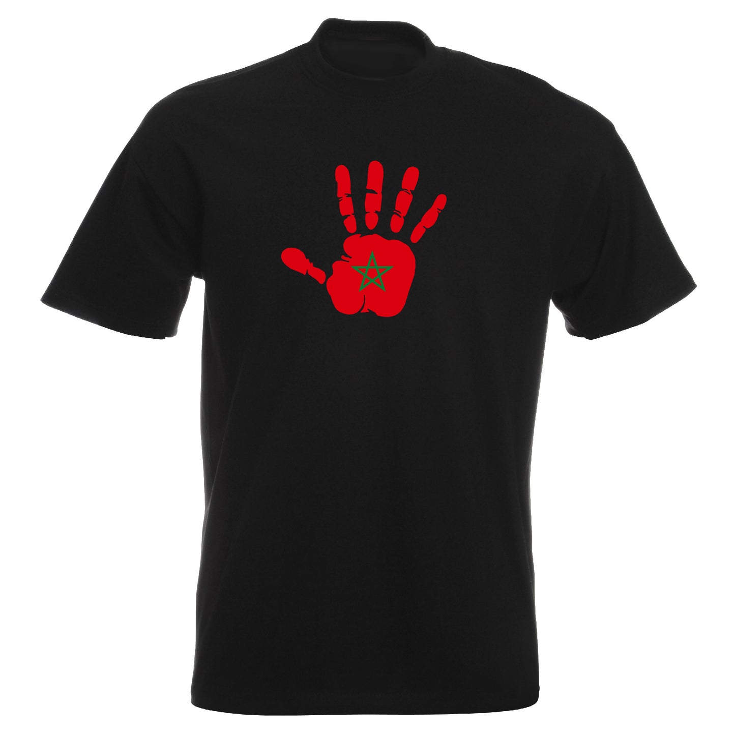 INDIGOS UG - T-Shirt Herren - Marokko - Hand - Fussball
