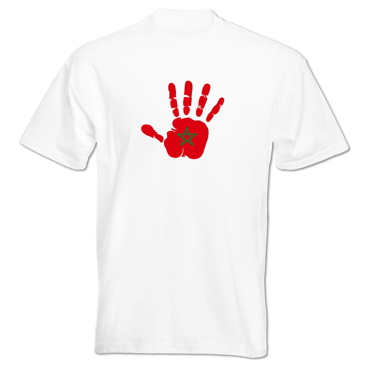 INDIGOS UG - T-Shirt Herren - Marokko - Hand - Fussball