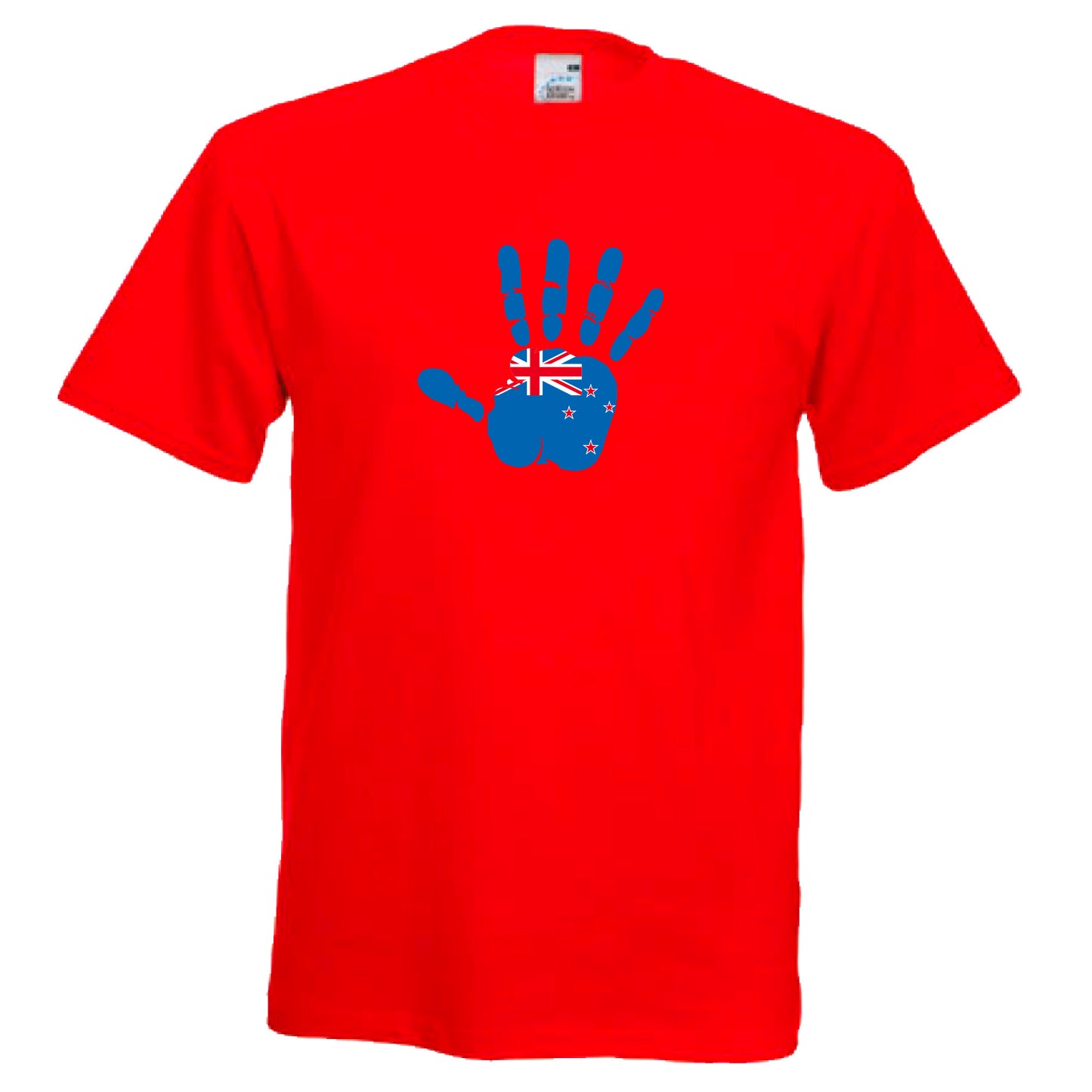 INDIGOS UG - T-Shirt Herren - Neuseeland - Hand - Fussball
