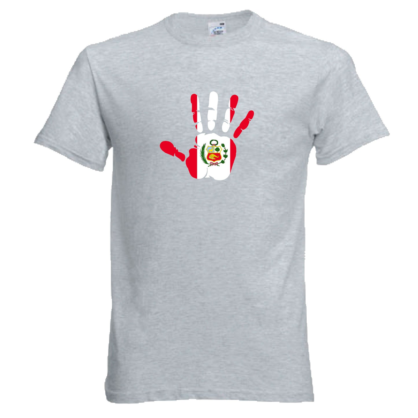INDIGOS UG - T-Shirt Herren - Peru - Hand - Fussball