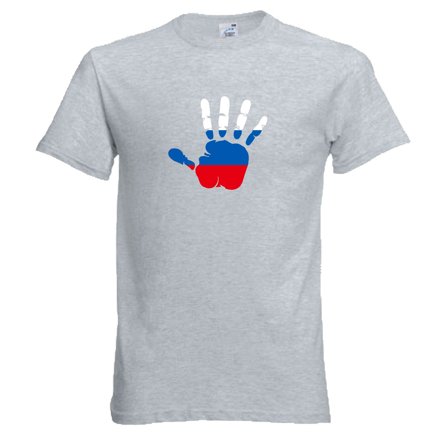INDIGOS UG - T-Shirt Herren - Russland - Hand - Fussball