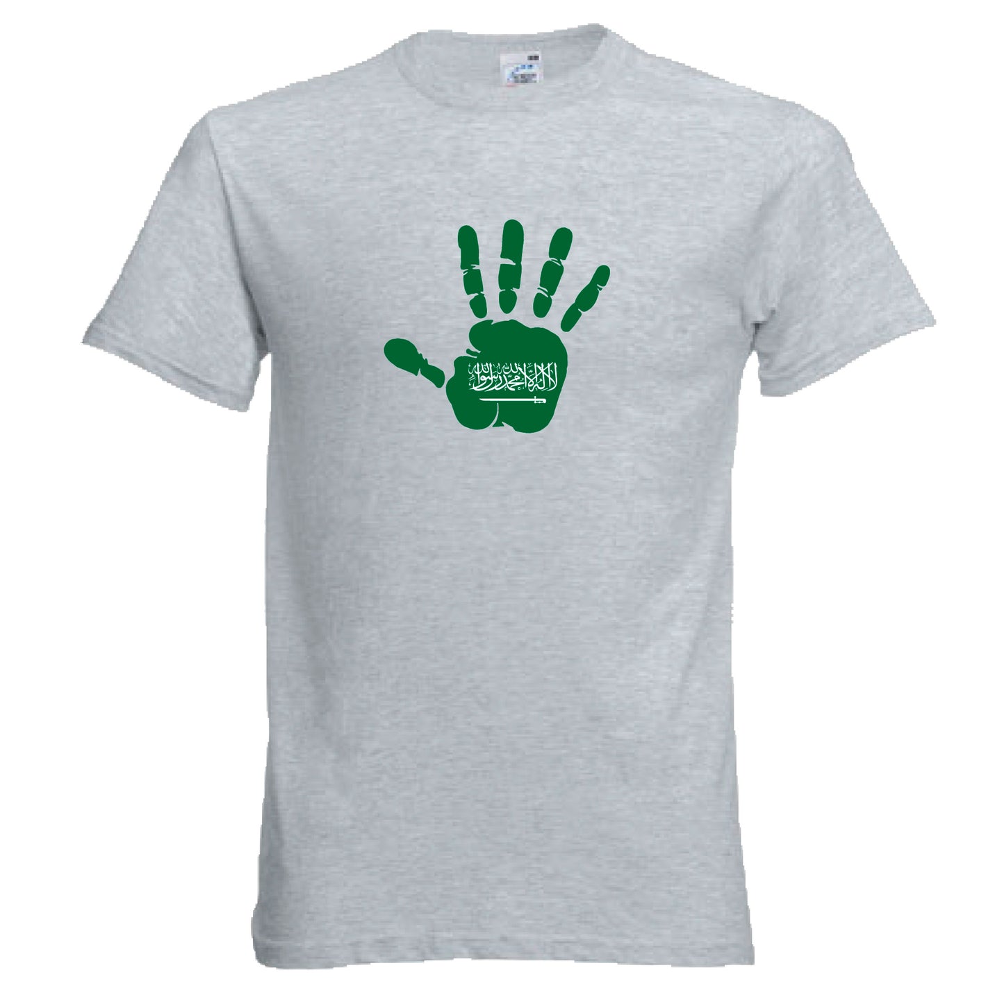 INDIGOS UG - T-Shirt Herren - Saudi-Arabien - Hand - Fussball