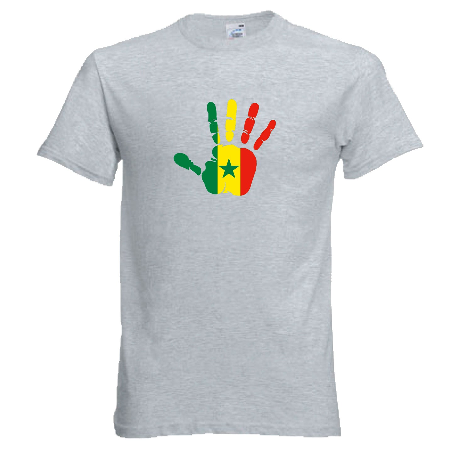 INDIGOS UG - T-Shirt Herren - Senegal - Hand - Fussball