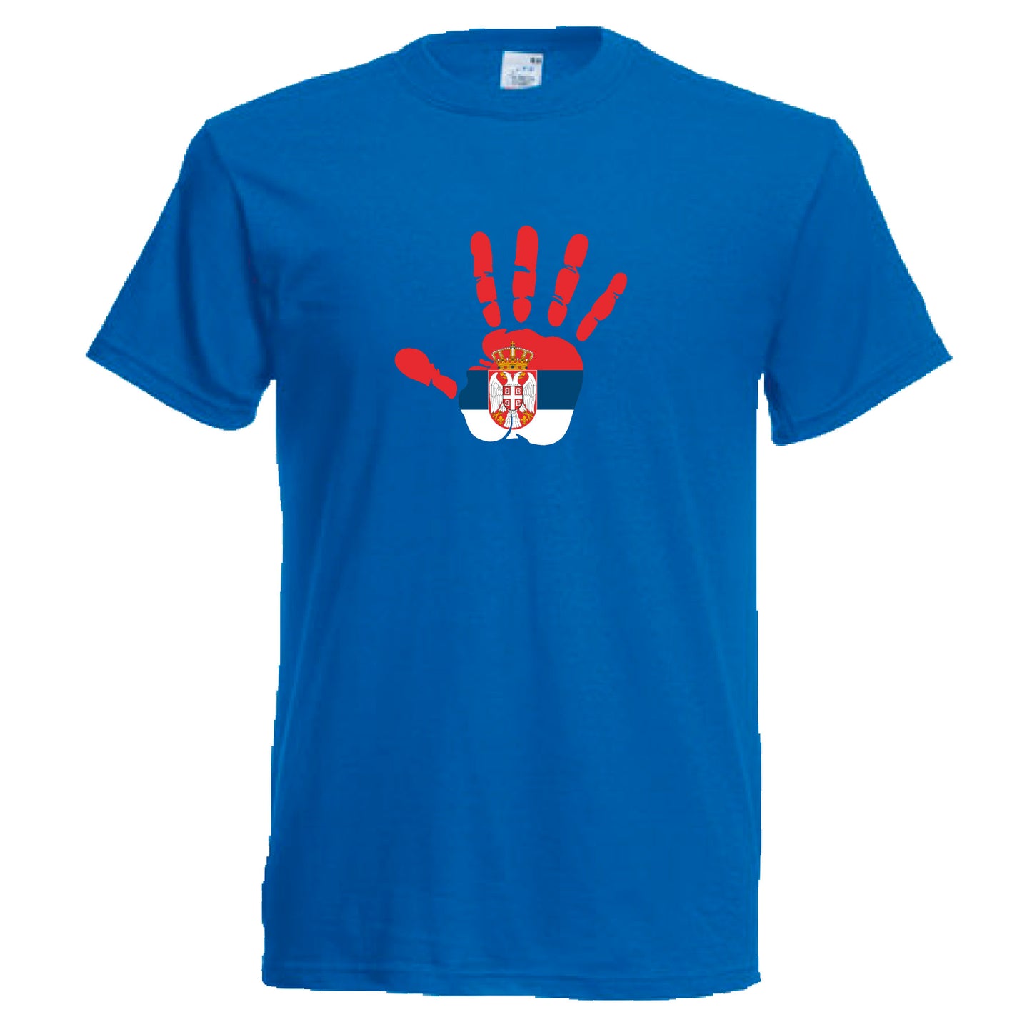 INDIGOS UG - T-Shirt Herren - Serbien - Hand - Fussball