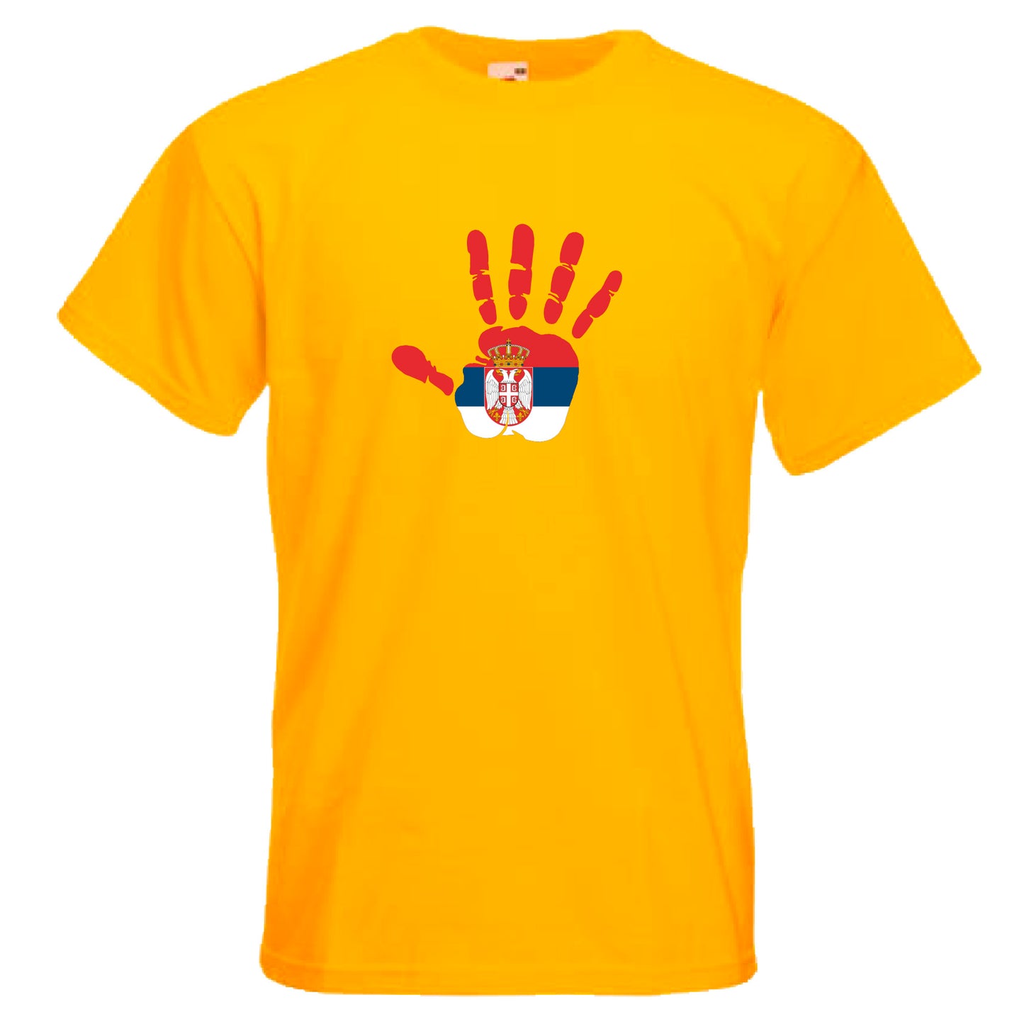 INDIGOS UG - T-Shirt Herren - Serbien - Hand - Fussball