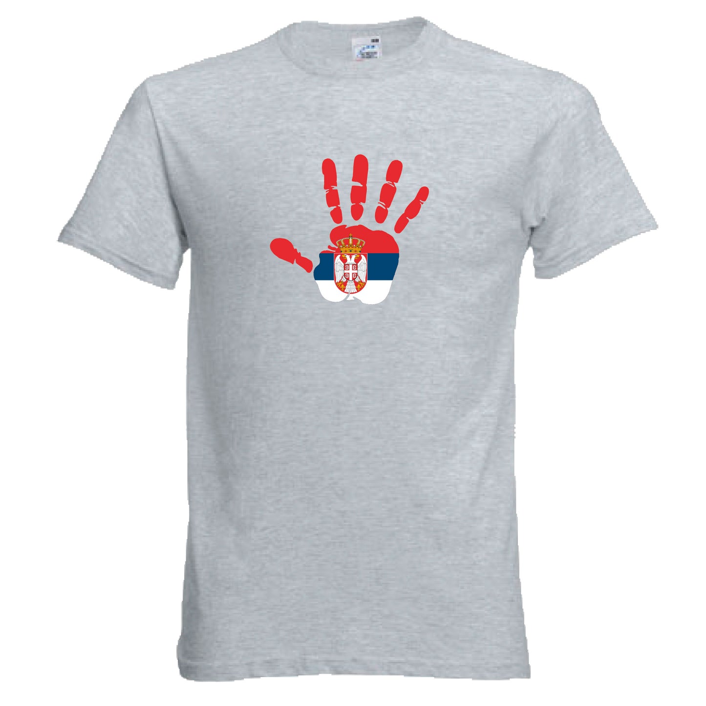 INDIGOS UG - T-Shirt Herren - Serbien - Hand - Fussball