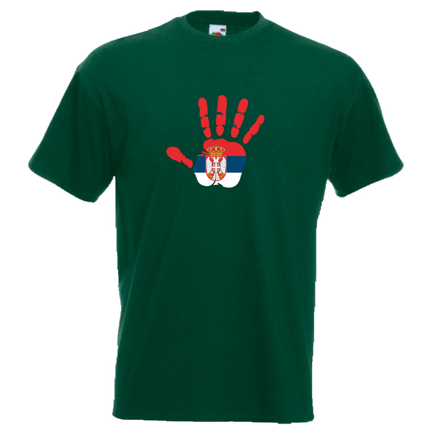 INDIGOS UG - T-Shirt Herren - Serbien - Hand - Fussball