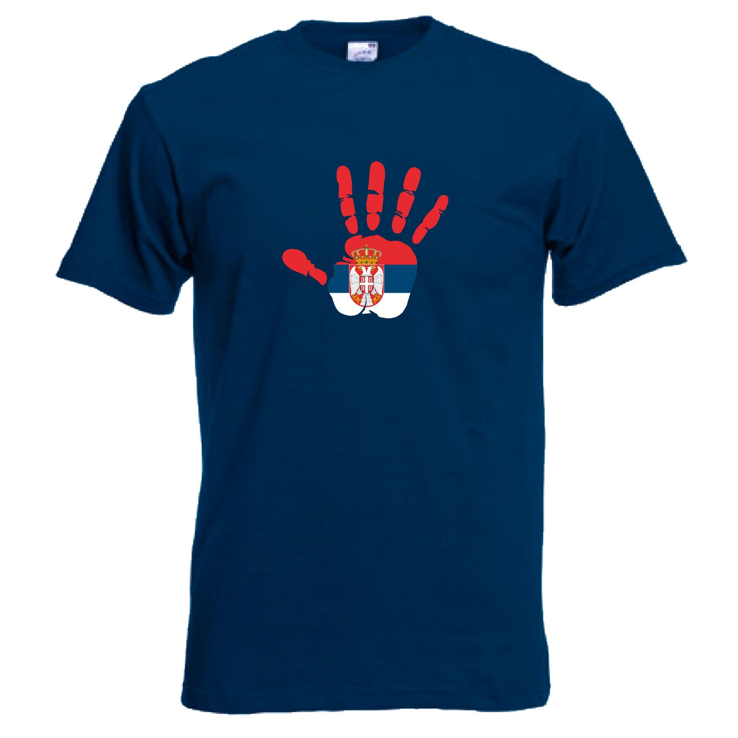 INDIGOS UG - T-Shirt Herren - Serbien - Hand - Fussball