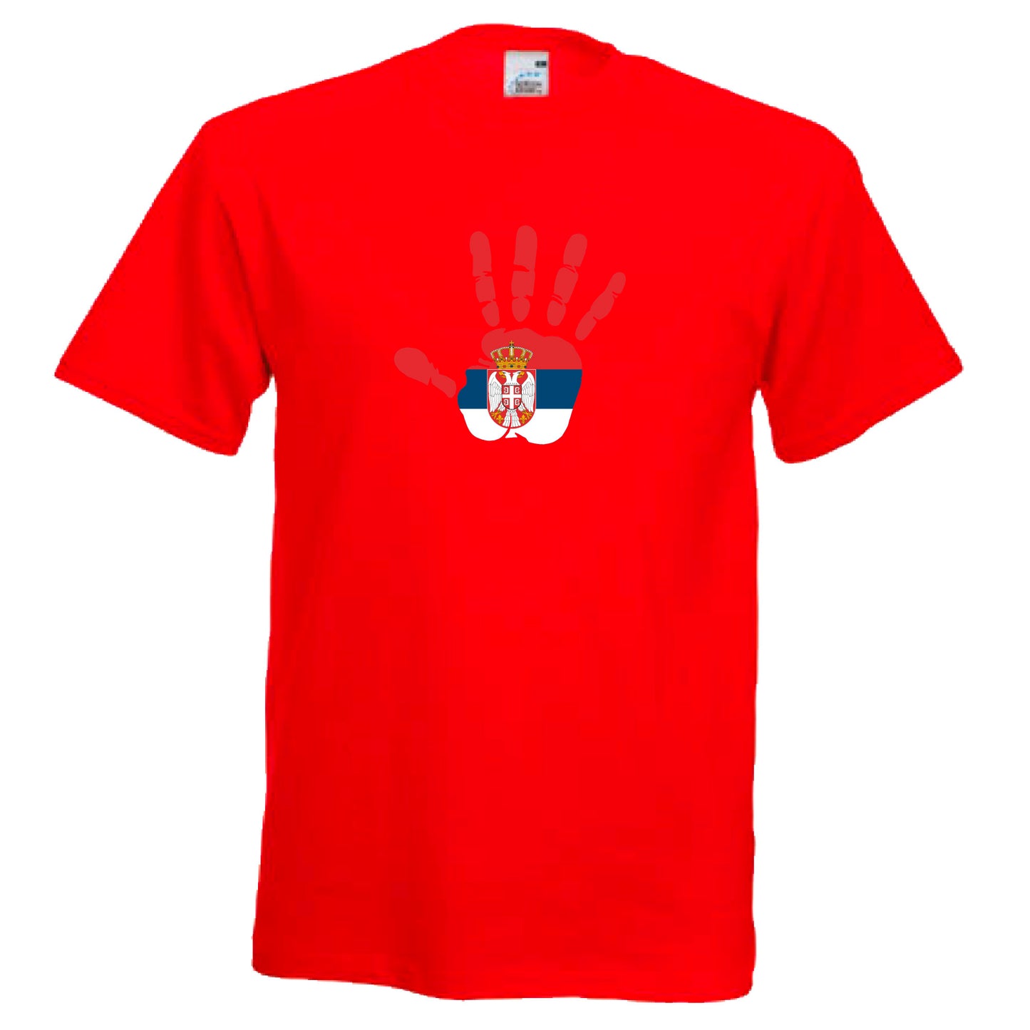 INDIGOS UG - T-Shirt Herren - Serbien - Hand - Fussball