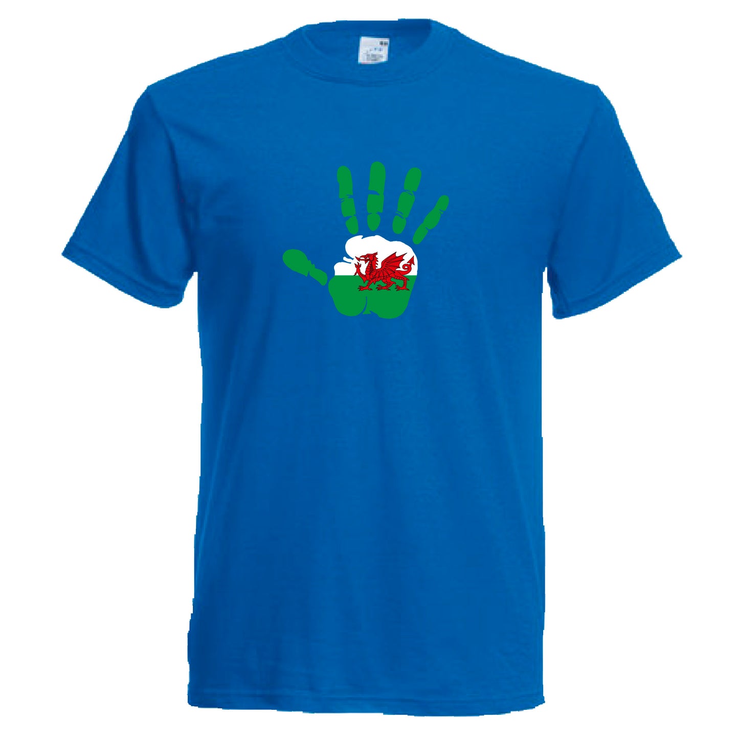 INDIGOS UG - T-Shirt Herren - Wales - Hand - Fussball