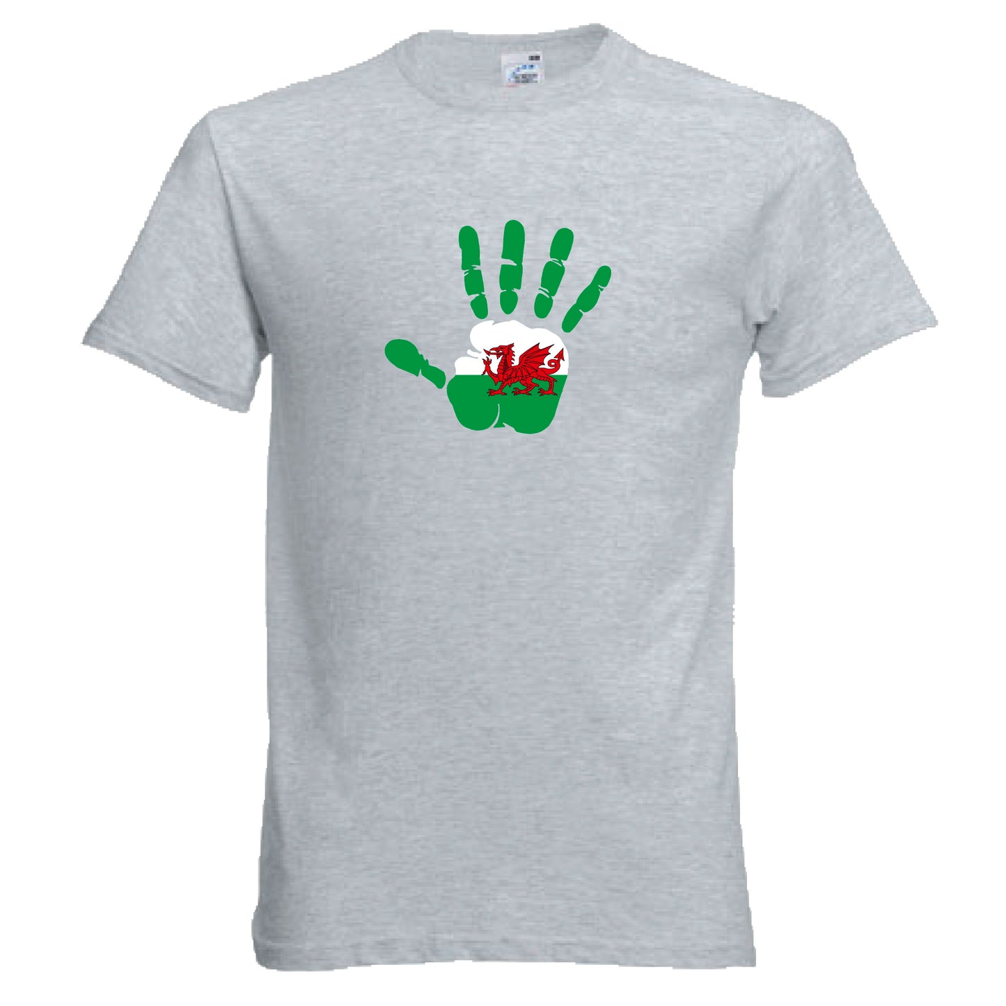 INDIGOS UG - T-Shirt Herren - Wales - Hand - Fussball