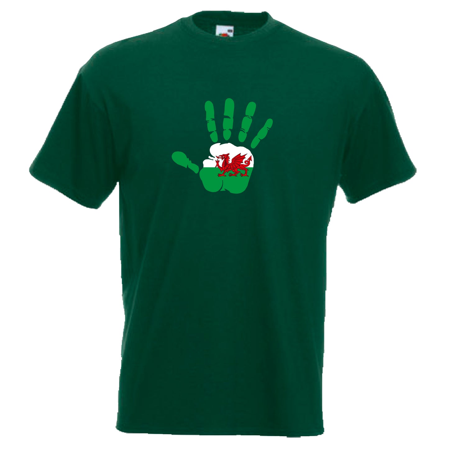 INDIGOS UG - T-Shirt Herren - Wales - Hand - Fussball